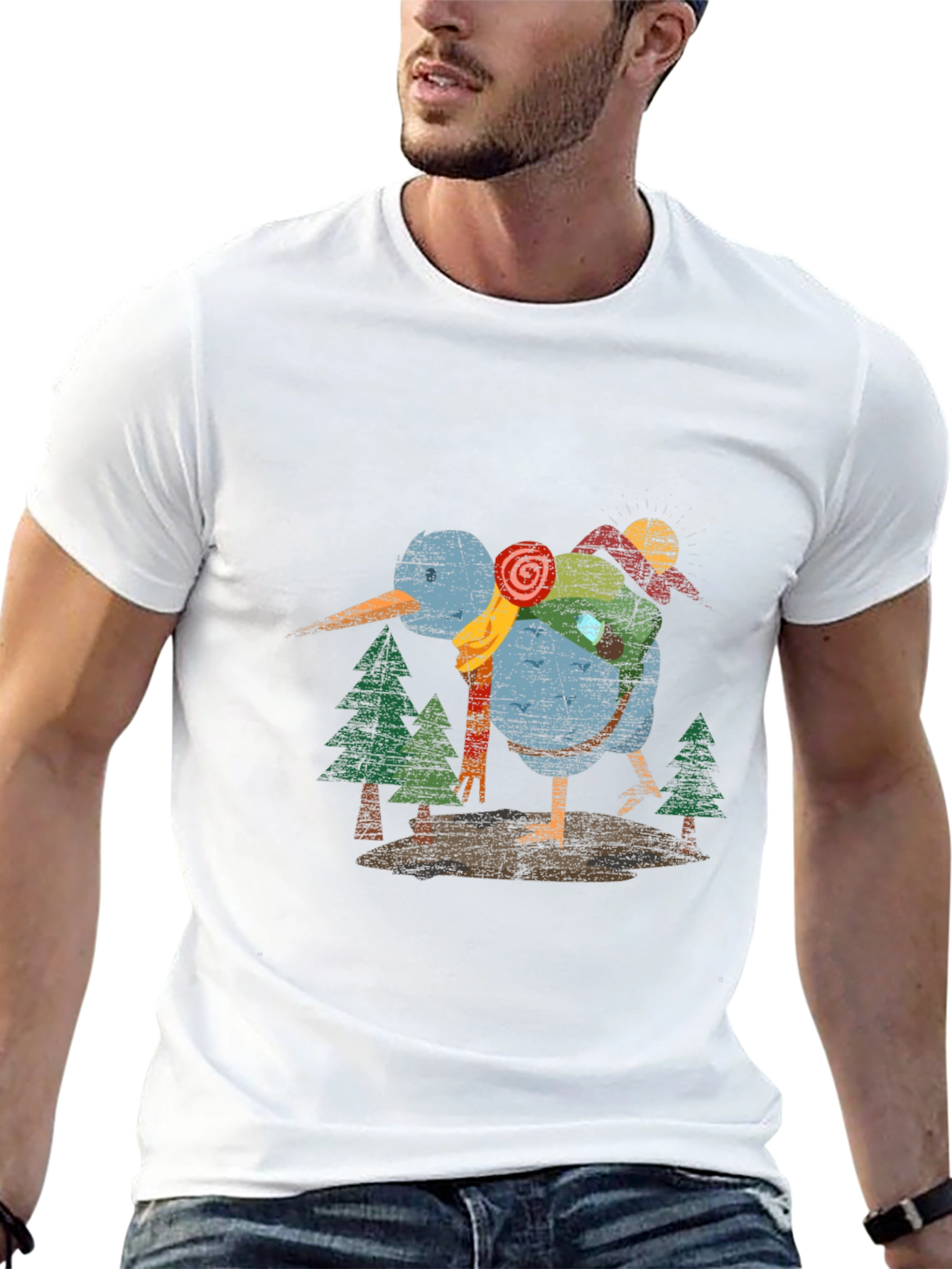 Kiwi Bird Graphic Tee - Nature Lover T-Shirt