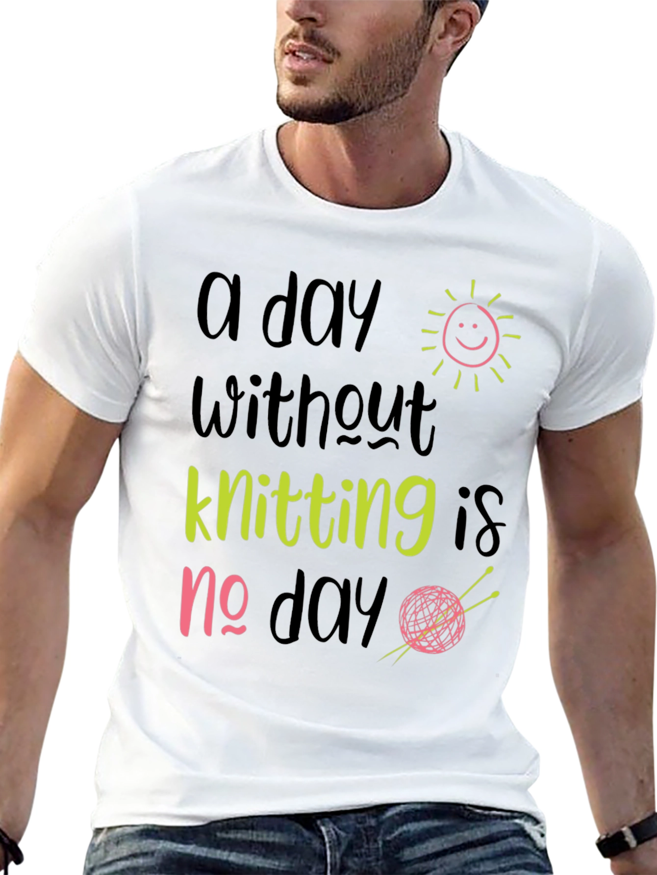 Knitting Lover T-Shirt: A Day Without Knitting