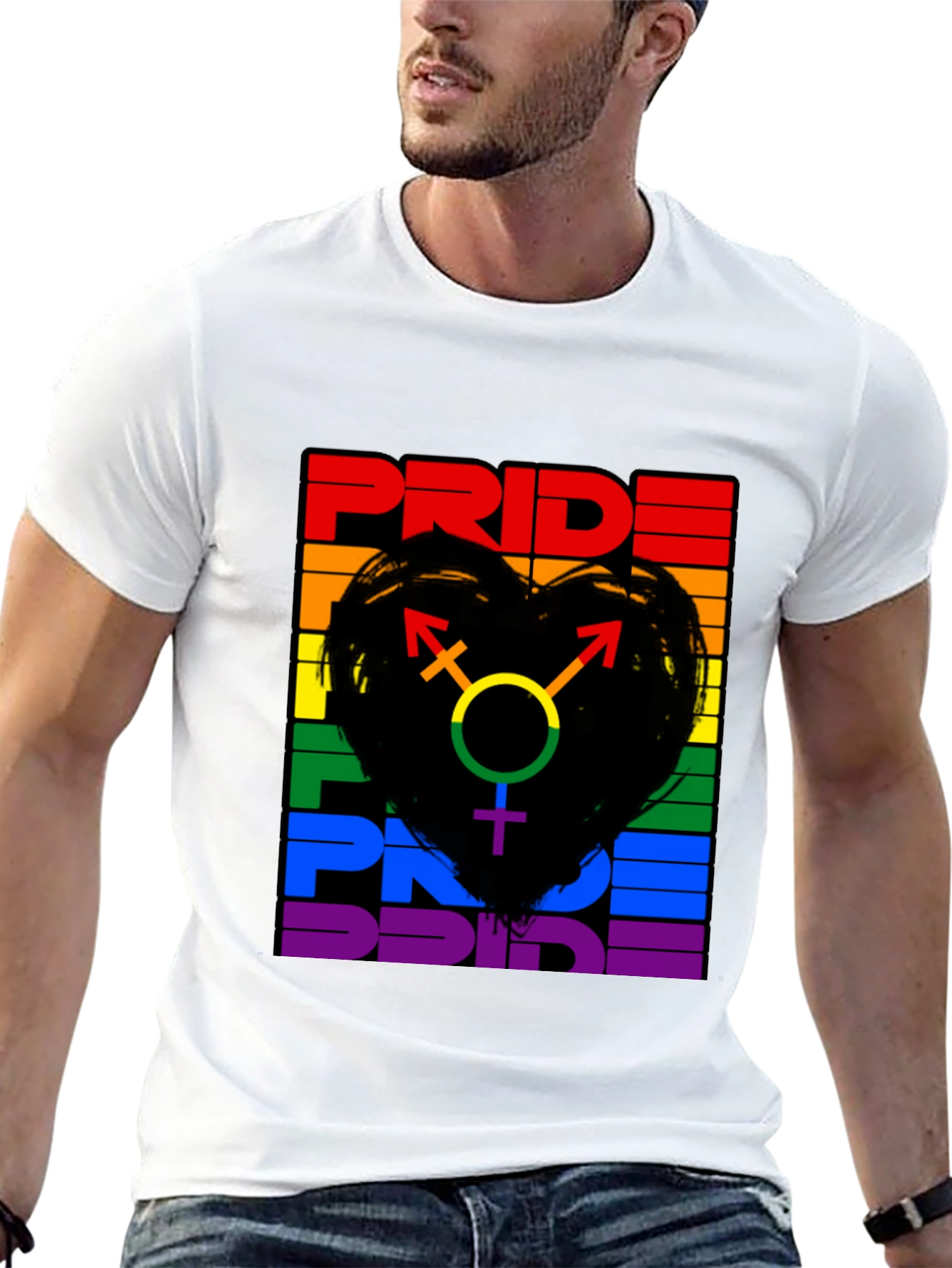 Pride Rainbow Graphic Tee