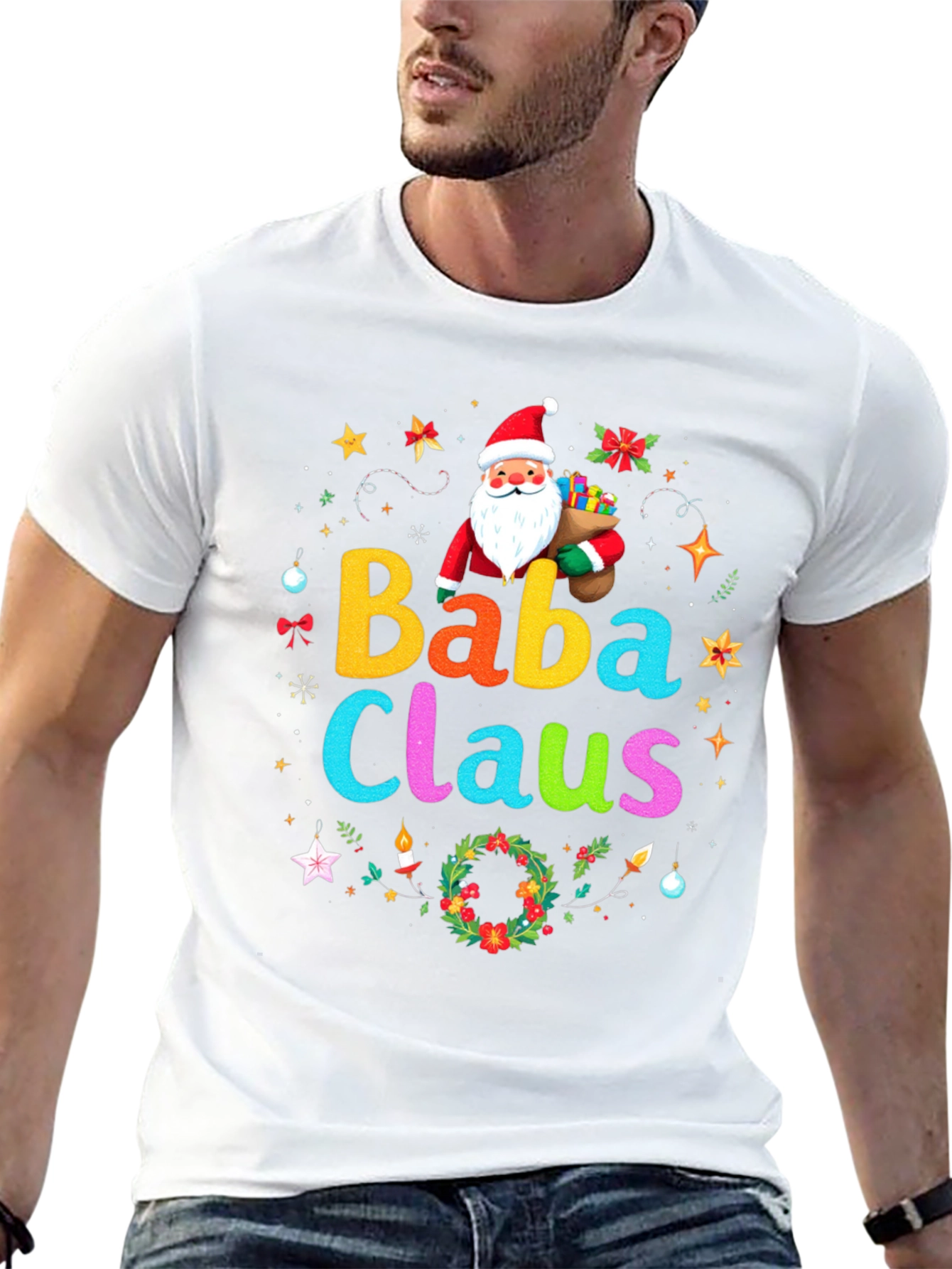 Baba Claus Christmas T-Shirt Holiday Festive