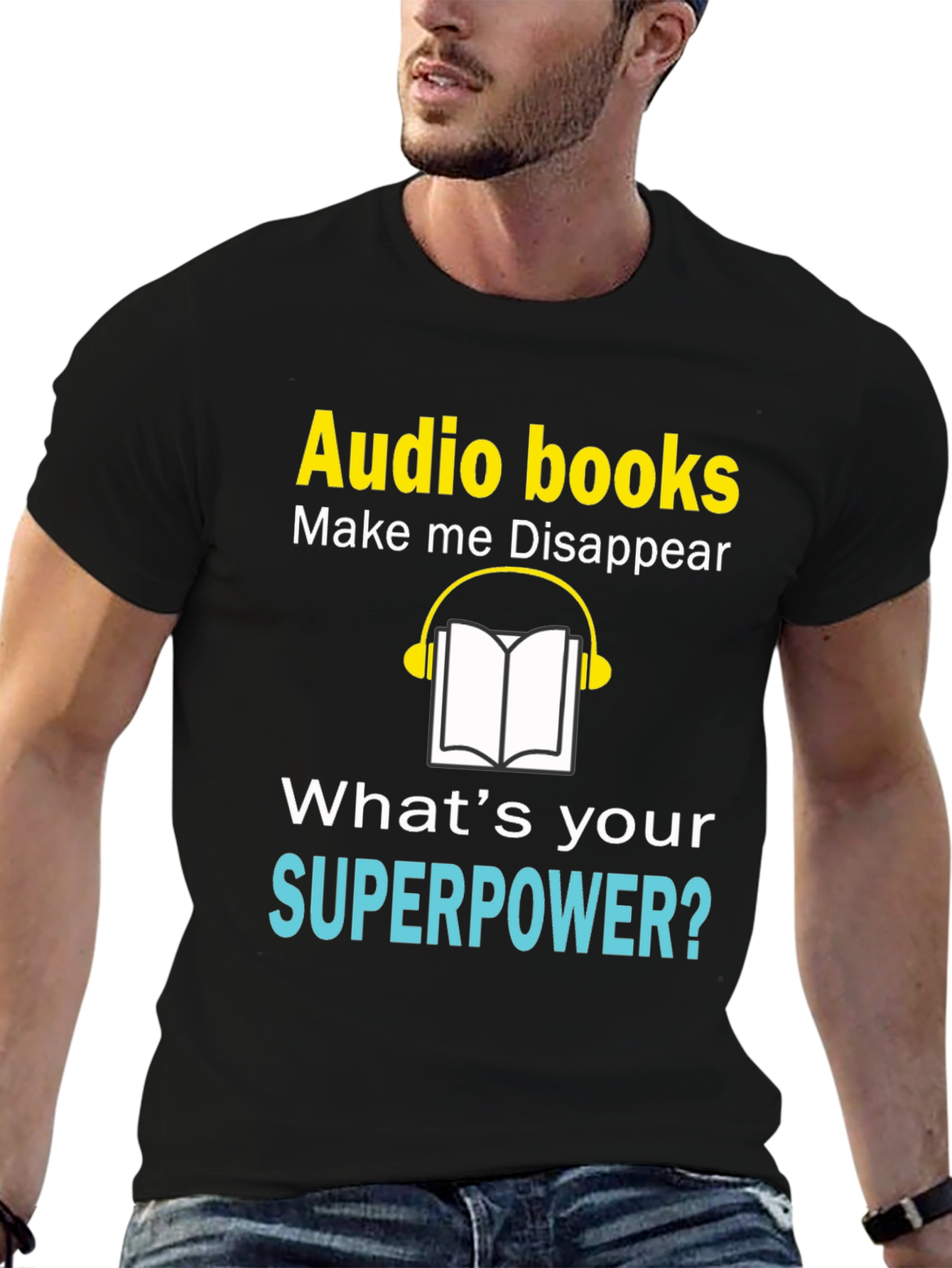 Audiobook Lovers Superpower Tee
