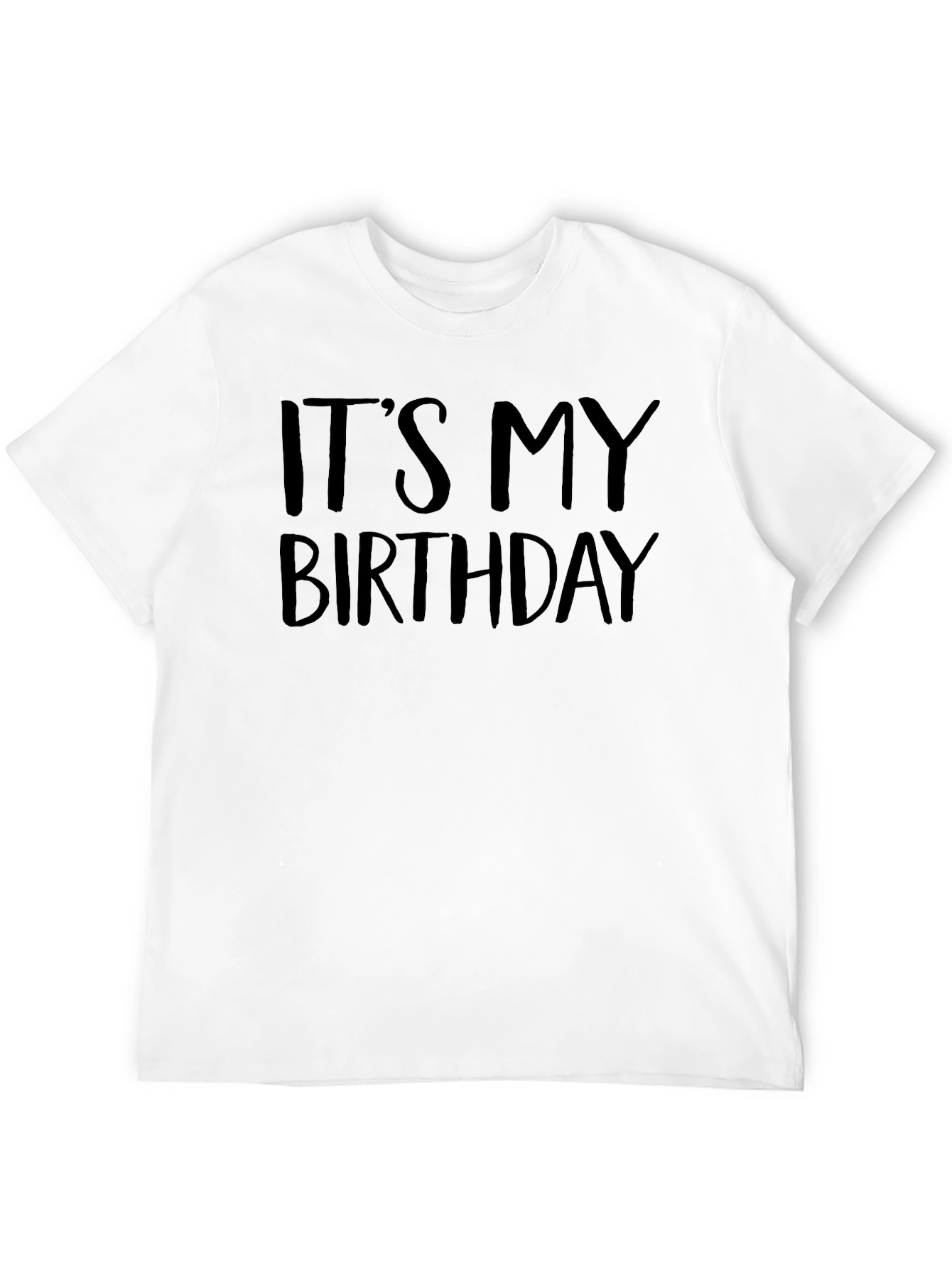 Its My Birthday Black Graphic Tee