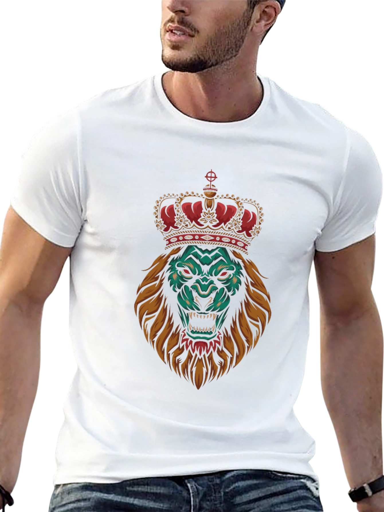 Lion King Graphic Tee - Premium Black T-Shirt