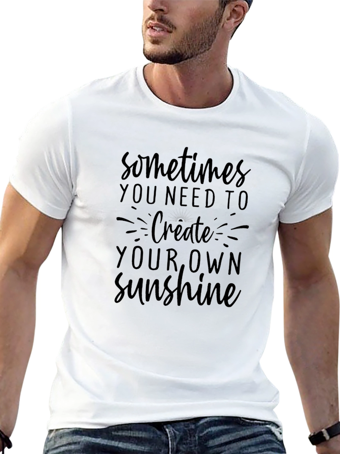 Inspirational Graphic Tee - Create Your Own Sunshine