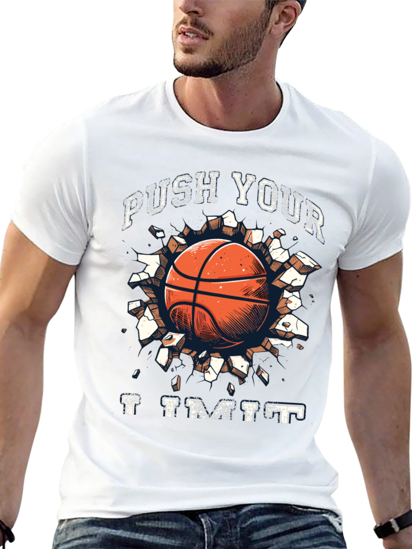 Push Your Limit Basketball Graphic Tee