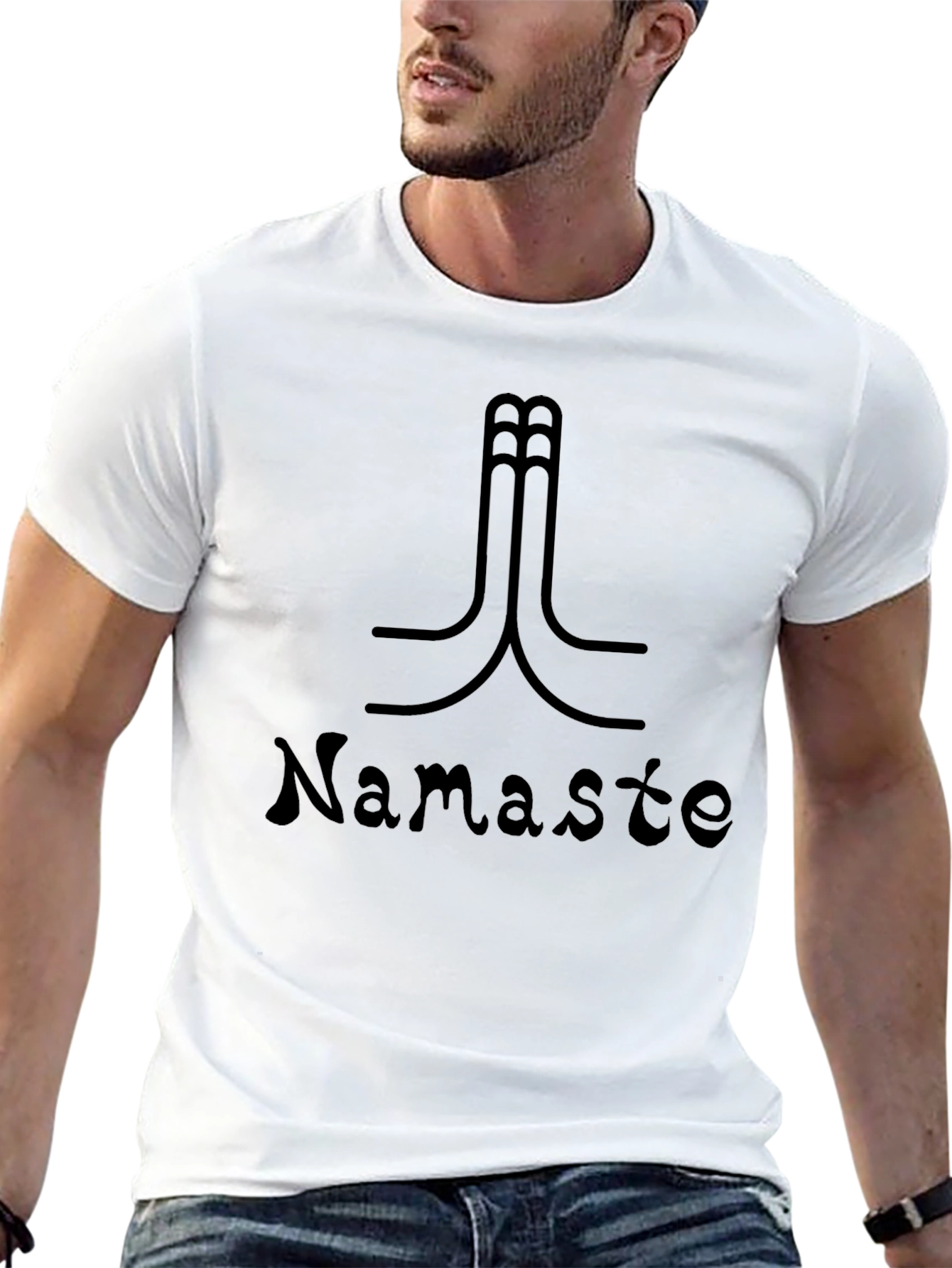 Namaste Graphic T-Shirt - Black