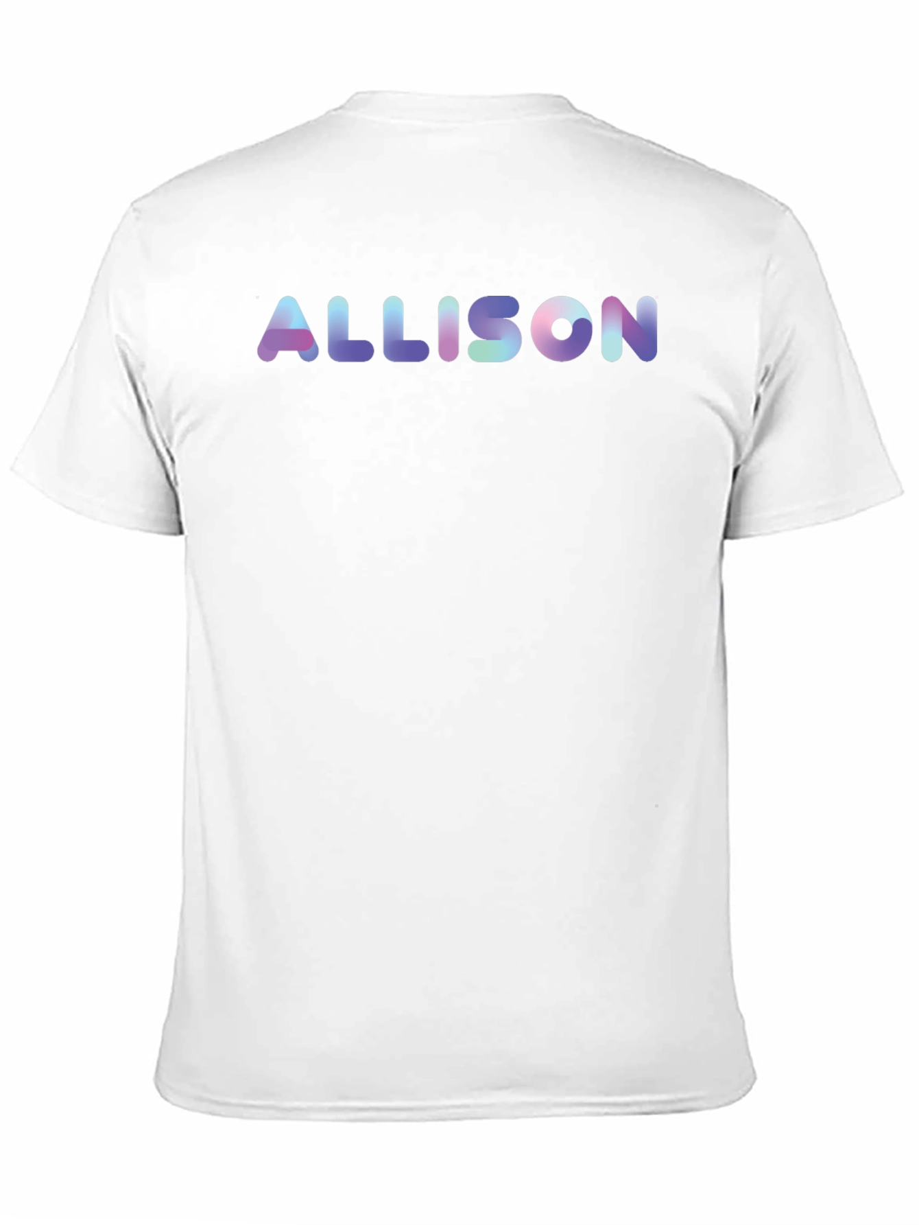 Allison Name Black Cotton T-Shirt