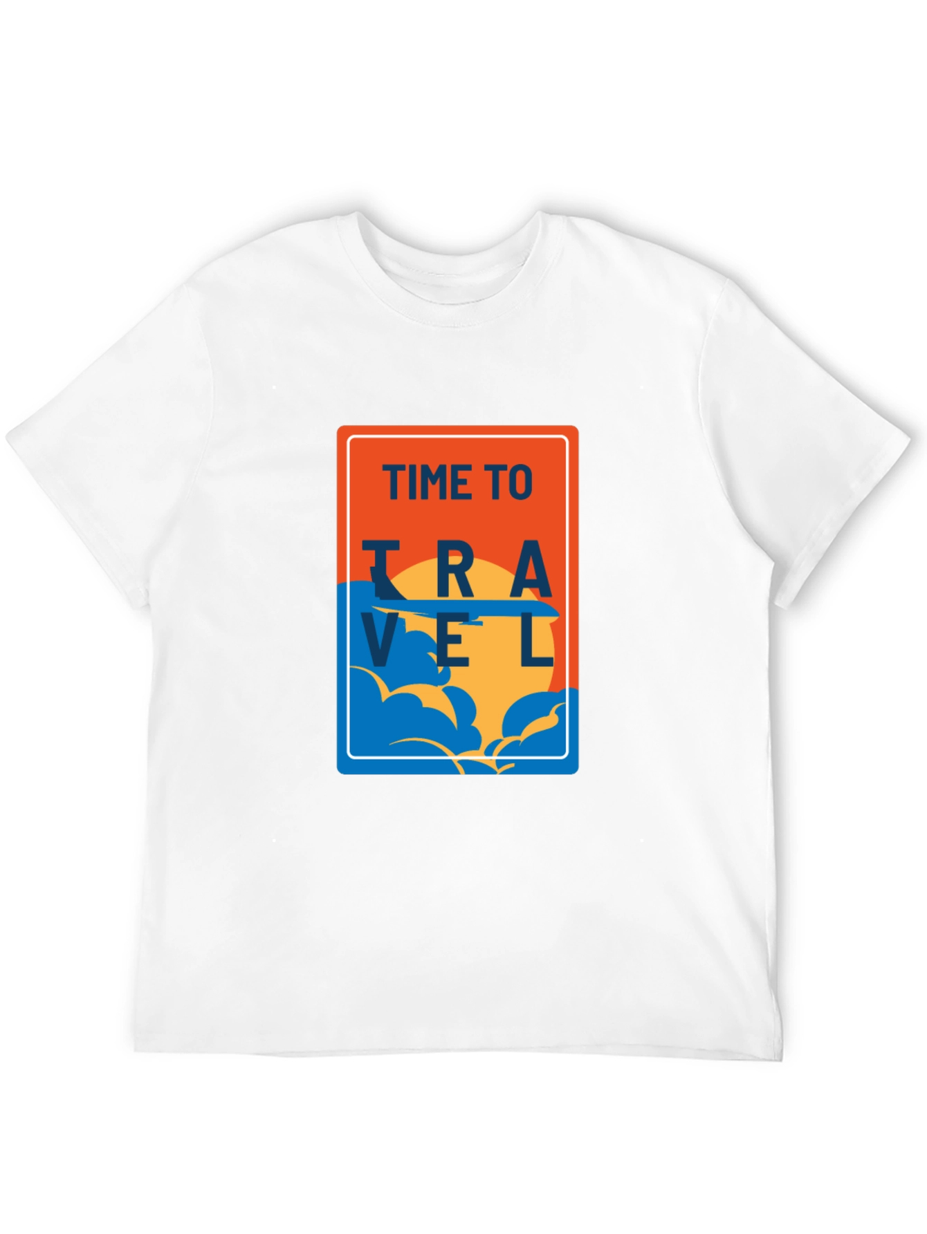 Time to Travel Black Graphic Tee