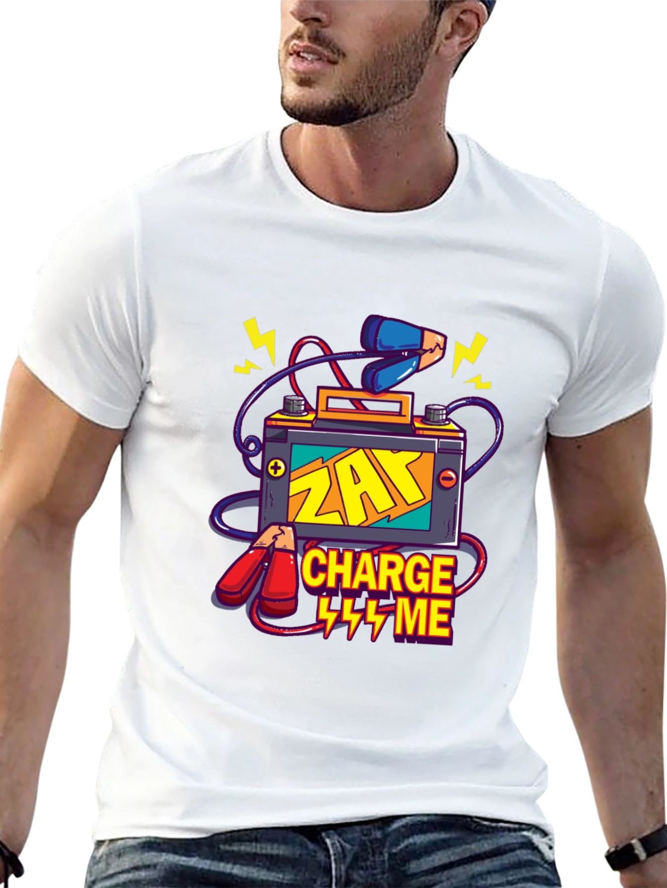 ZAY Charge Me Graphic T-Shirt - Black