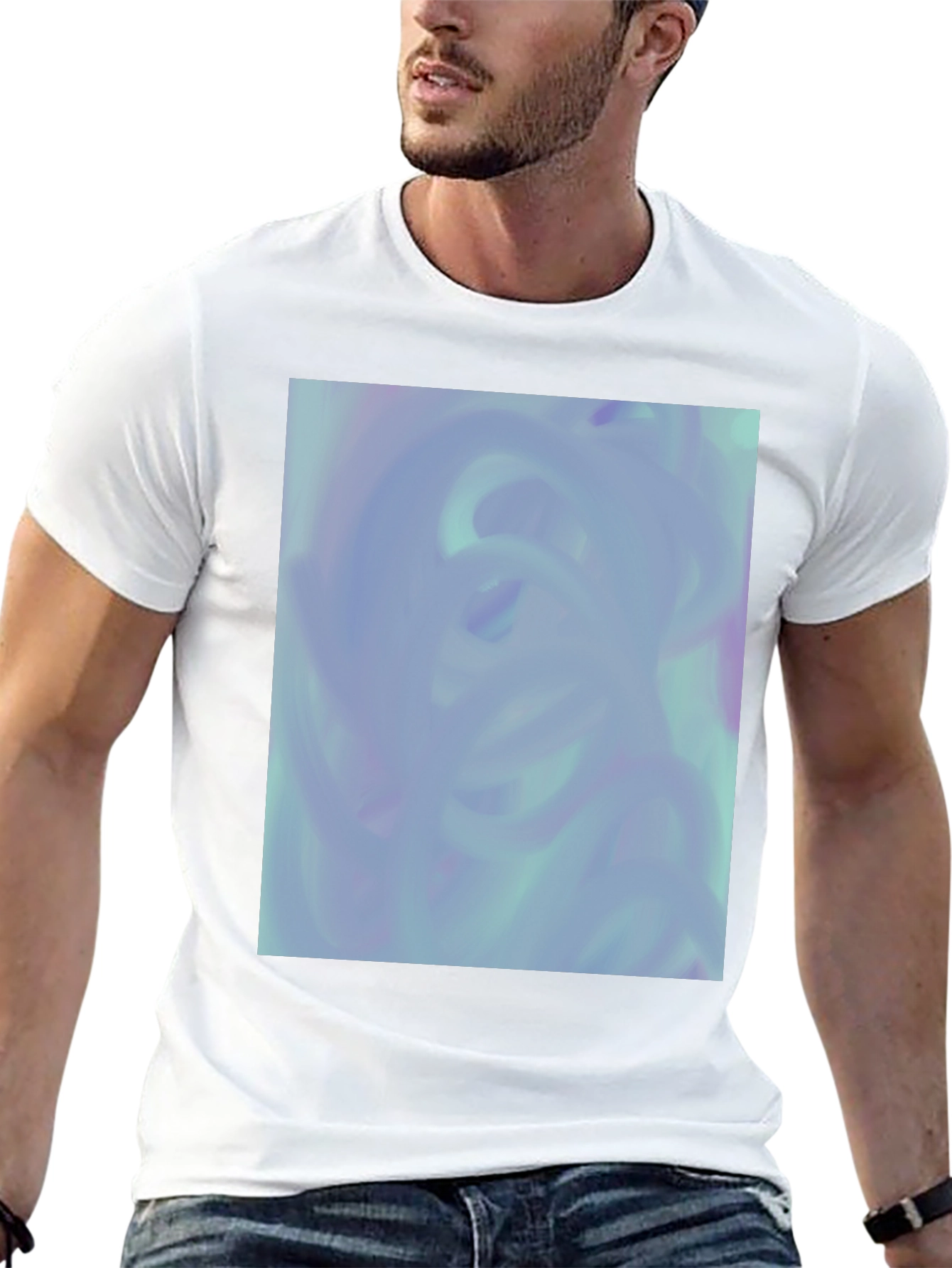 Abstract Swirl T-Shirt - Modern Art Tee