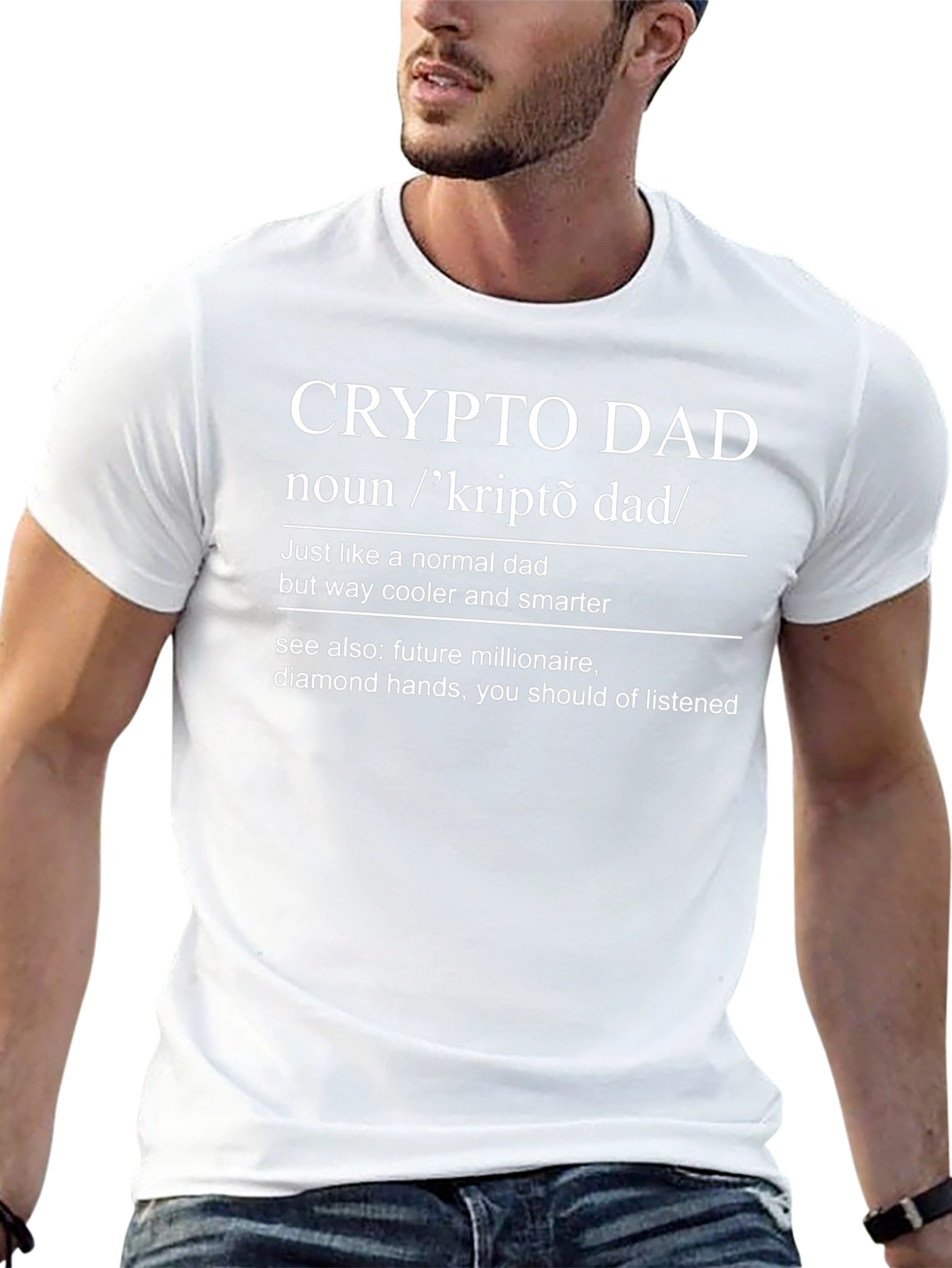 Crypto Dad T-Shirt - Cool & Smart Definition