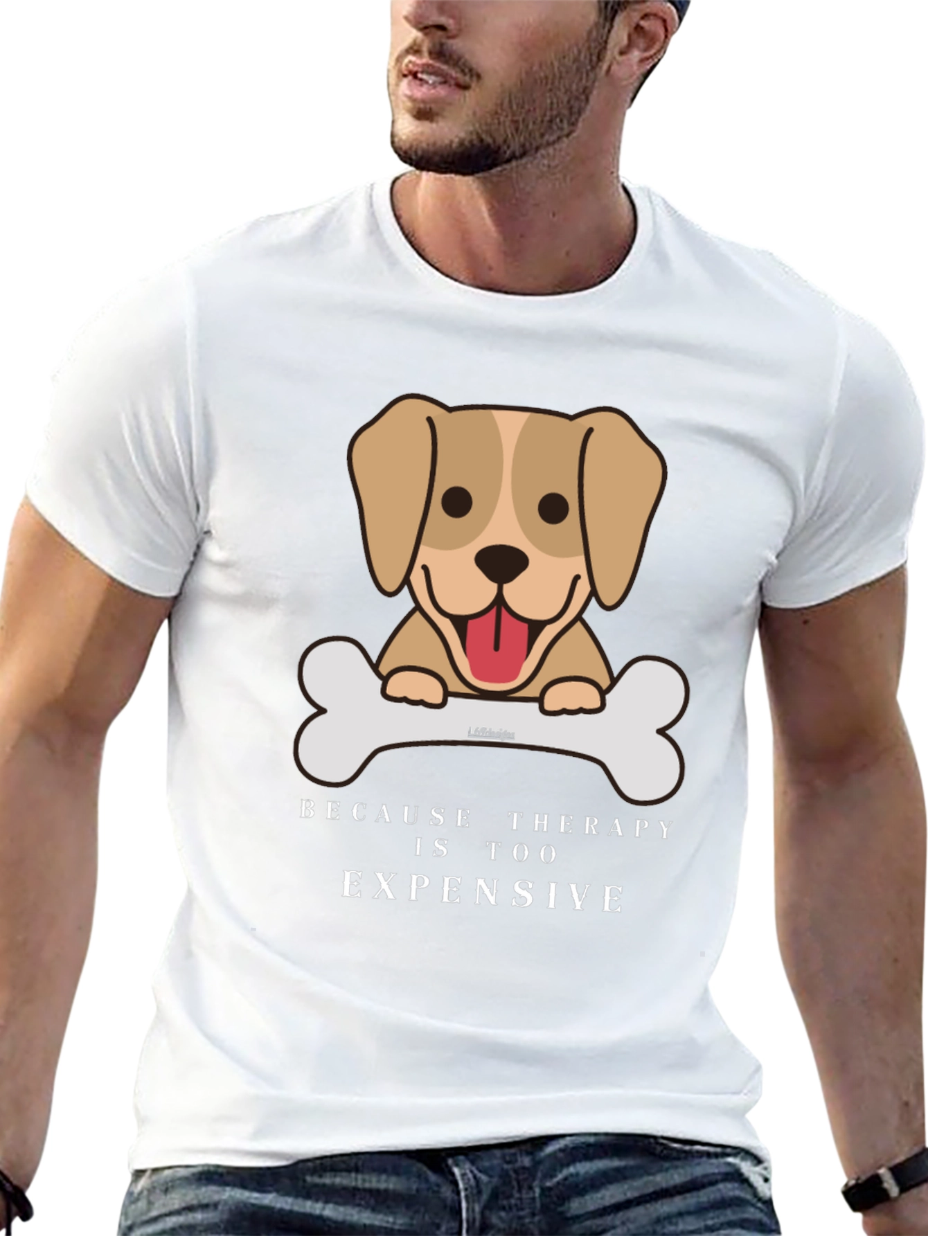 Dog Therapy Humor Tee