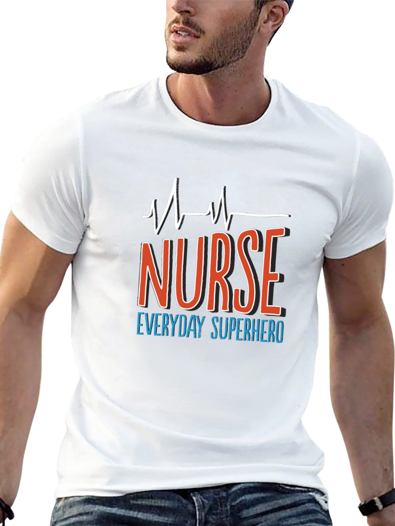 Nurse Superhero T-Shirt - Black