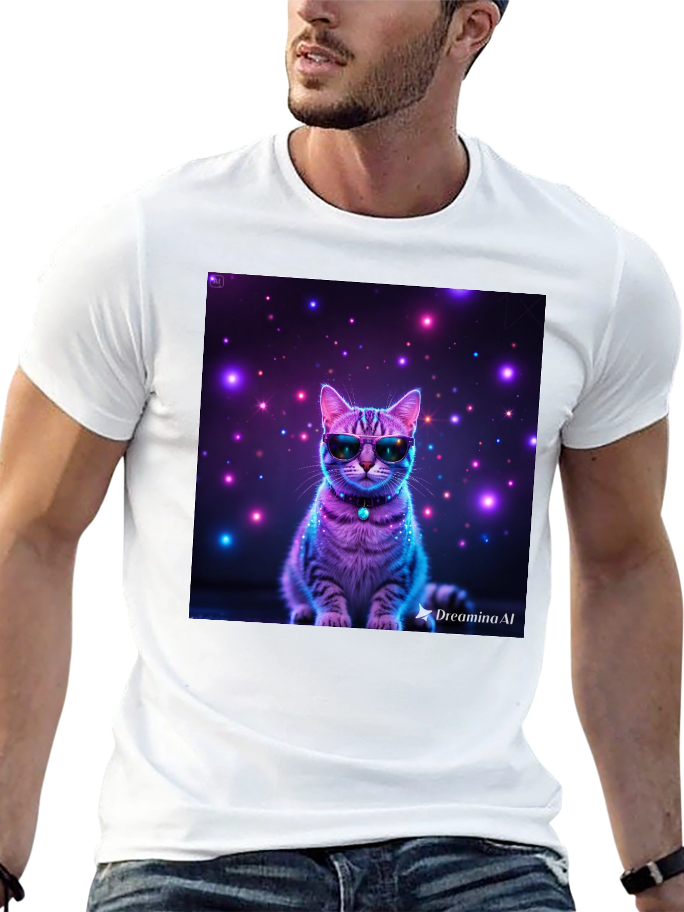 Cool Cat T-Shirt - Galaxy Style