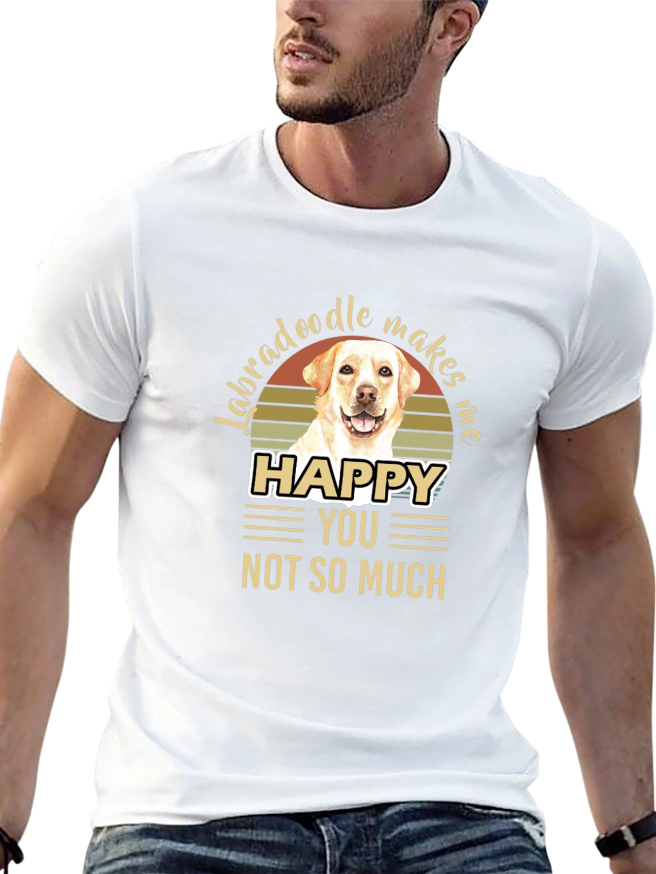 Labradoodle Makes Me Happy T-Shirt