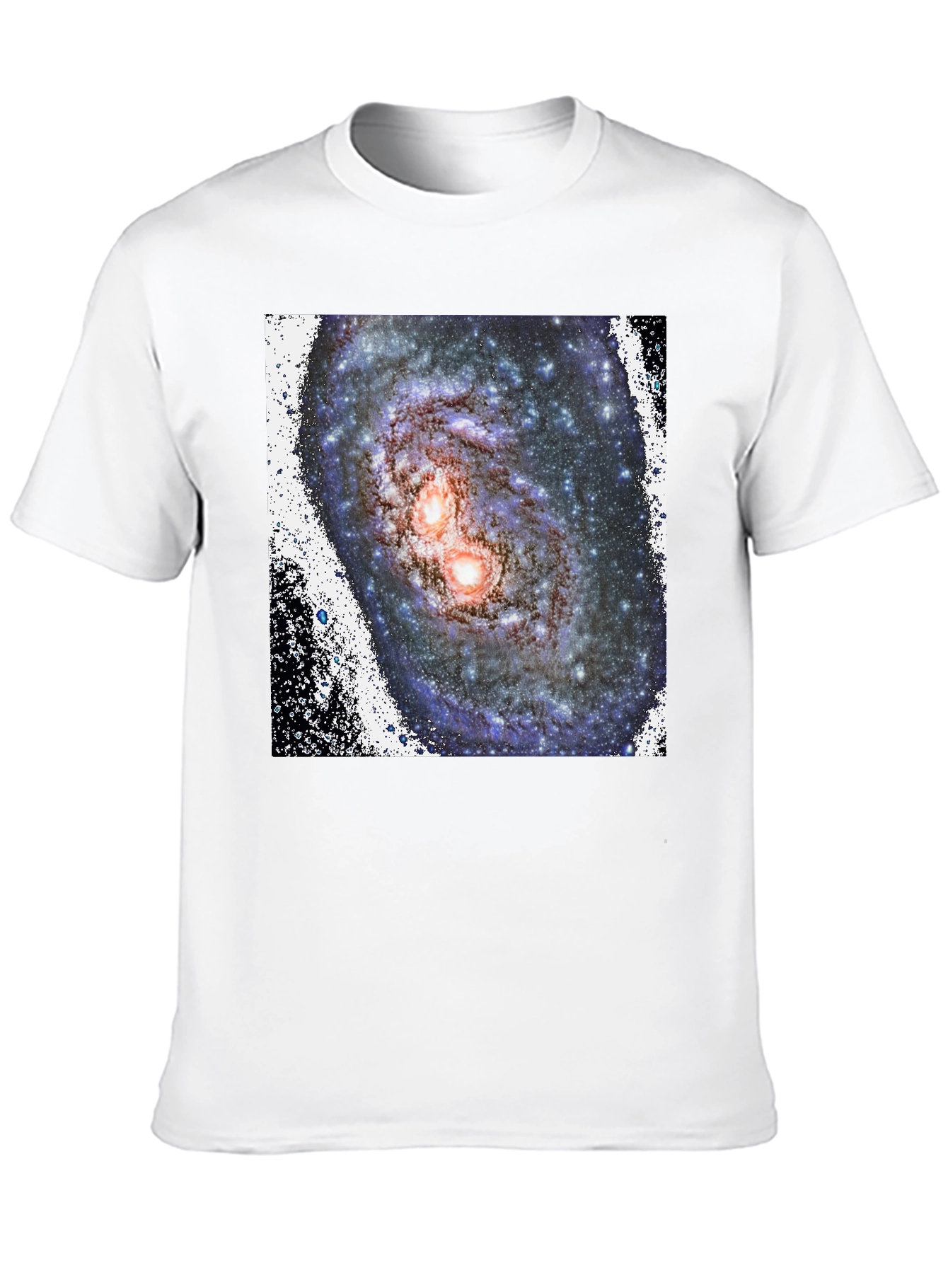 Galaxy Print Black T-Shirt - Unique Cosmic Design