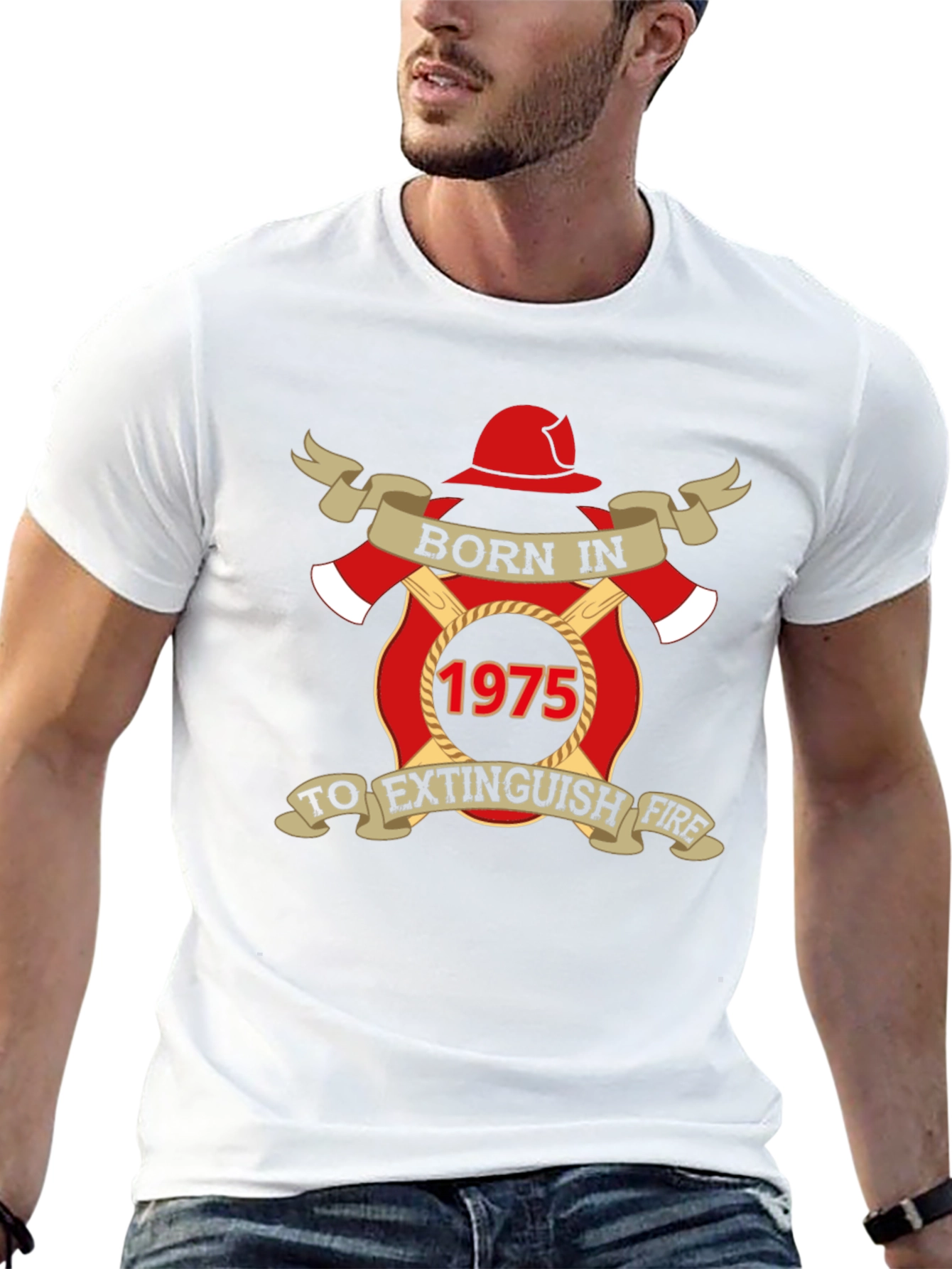 Born In 1975 Firefighter T-Shirt