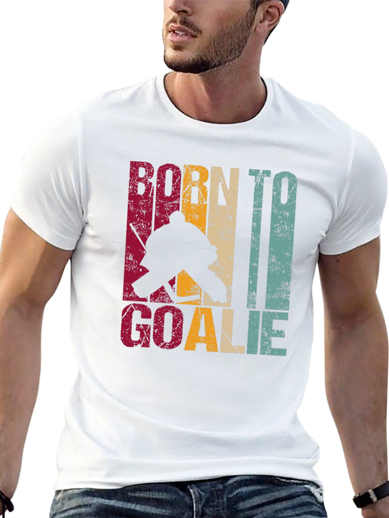 Born To Goalie Hockey T-Shirt