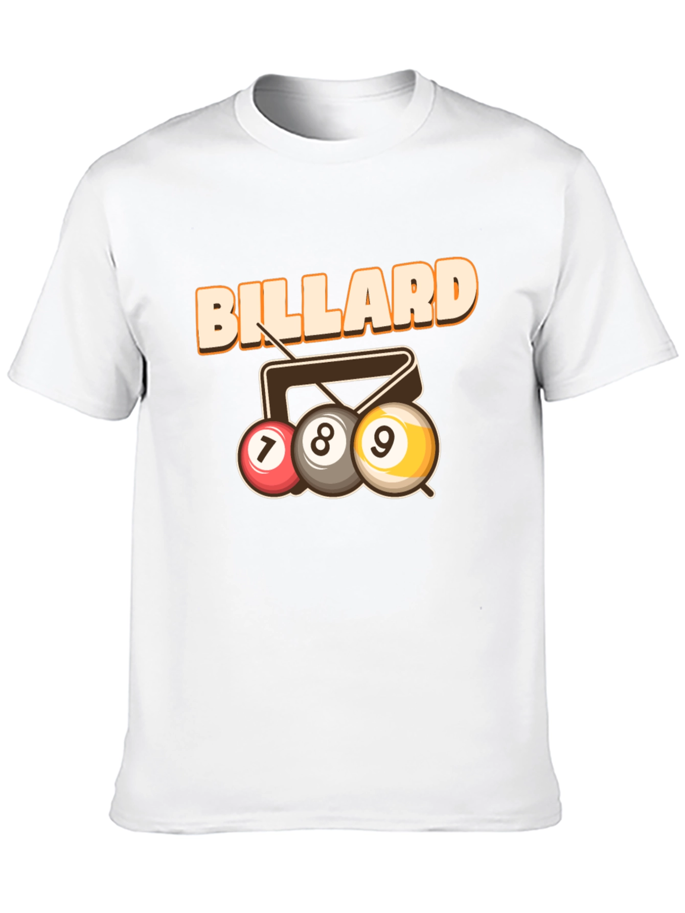 Billiard T-Shirt - 7 8 9 Ball Design