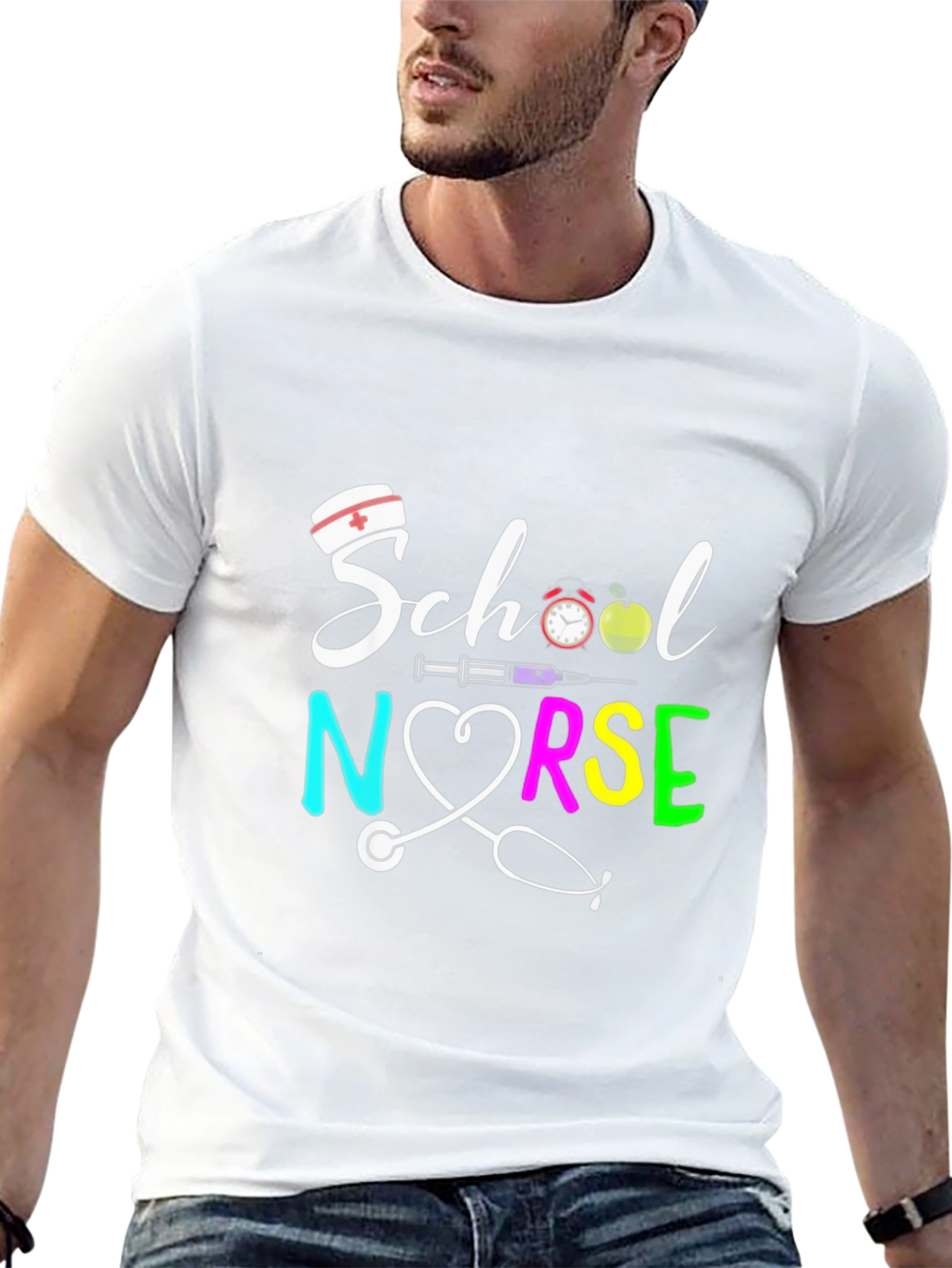 School Nurse Graphic T-Shirt