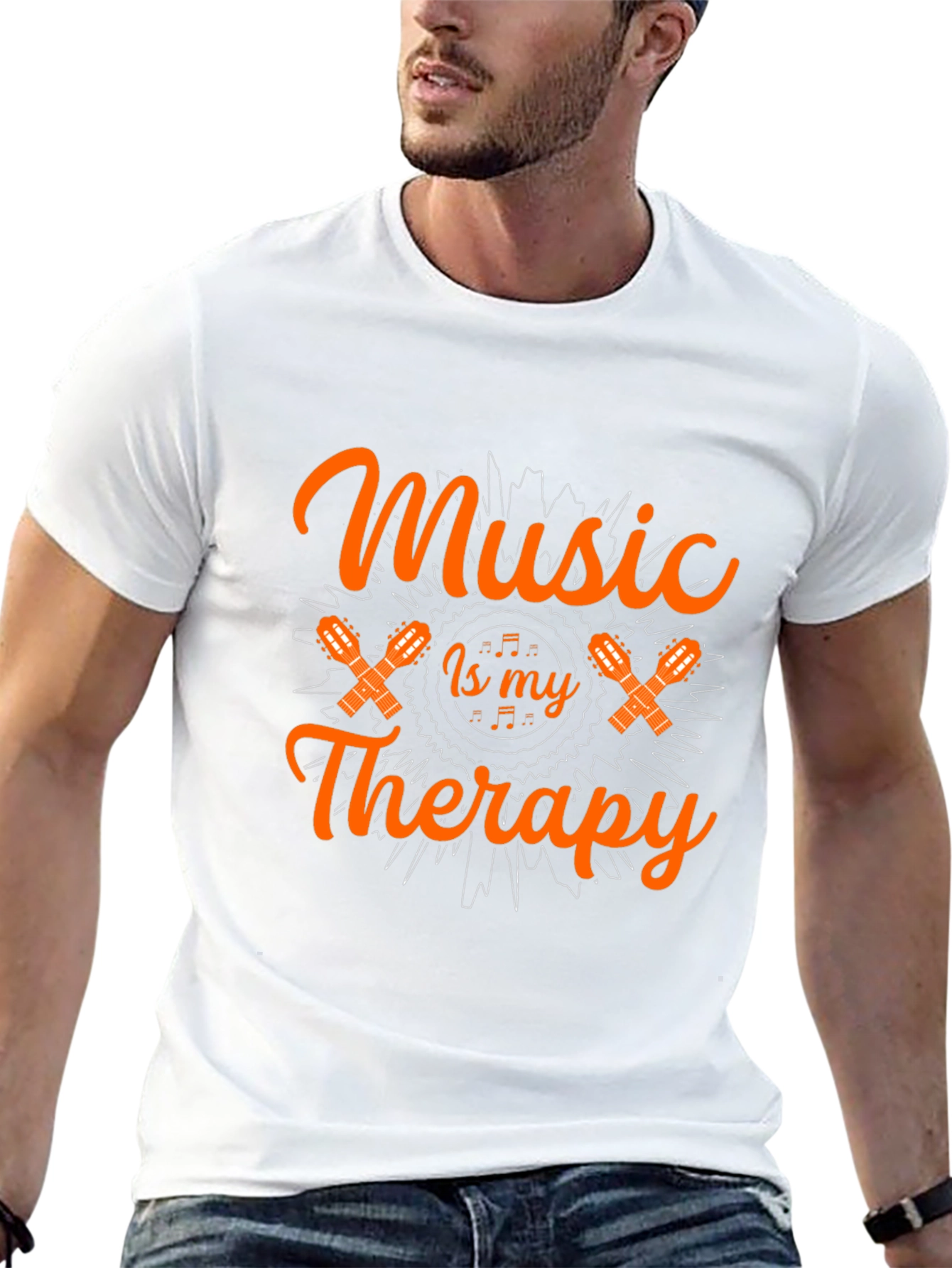 Music is My Therapy Graphic T-Shirt