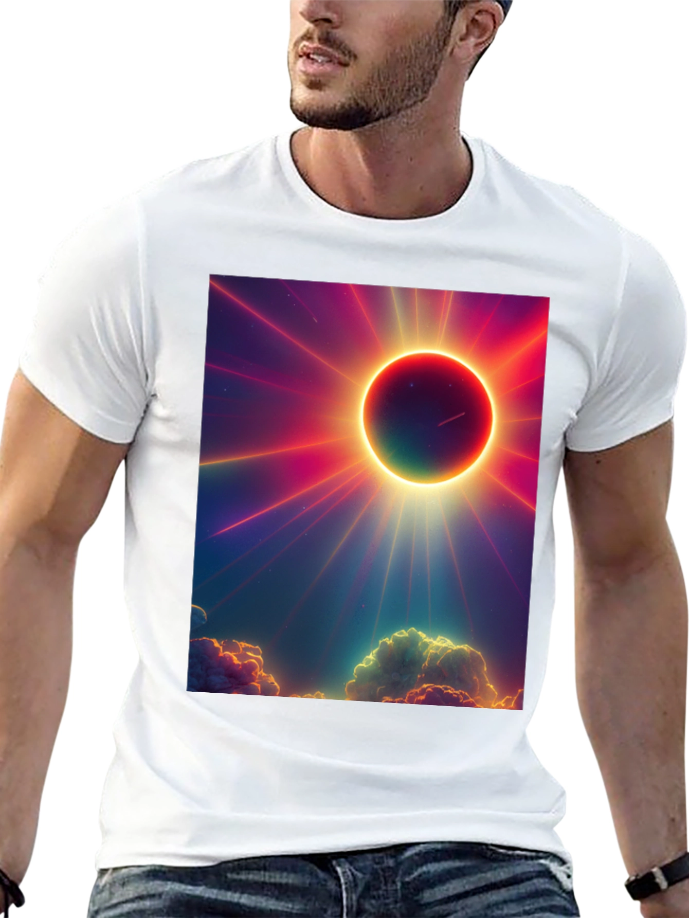 Celestial Eclipse Graphic T-Shirt
