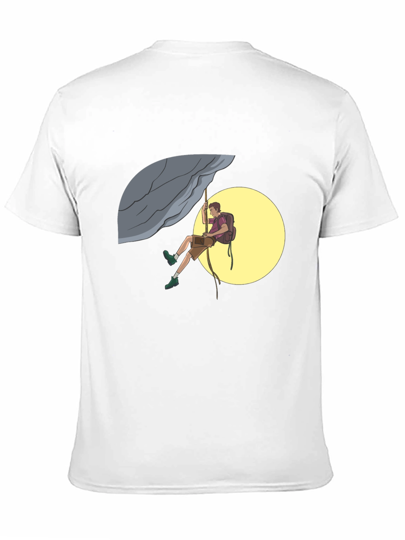 Rock Climbing Graphic Tee - Black