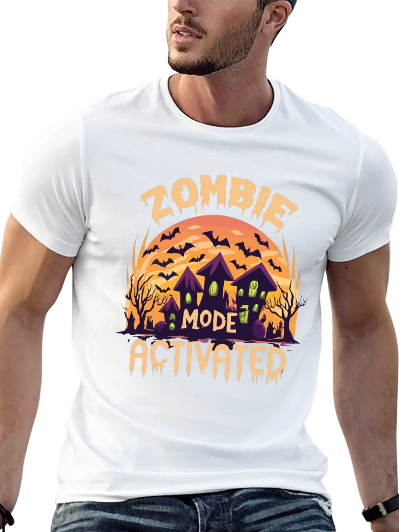 Zombie Mode Activated Halloween T-Shirt
