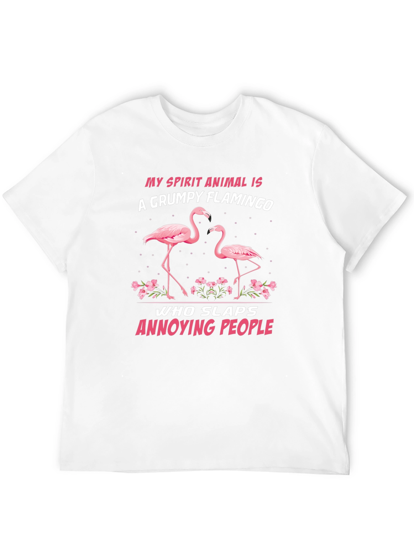 Grumpy Flamingo Graphic Tee
