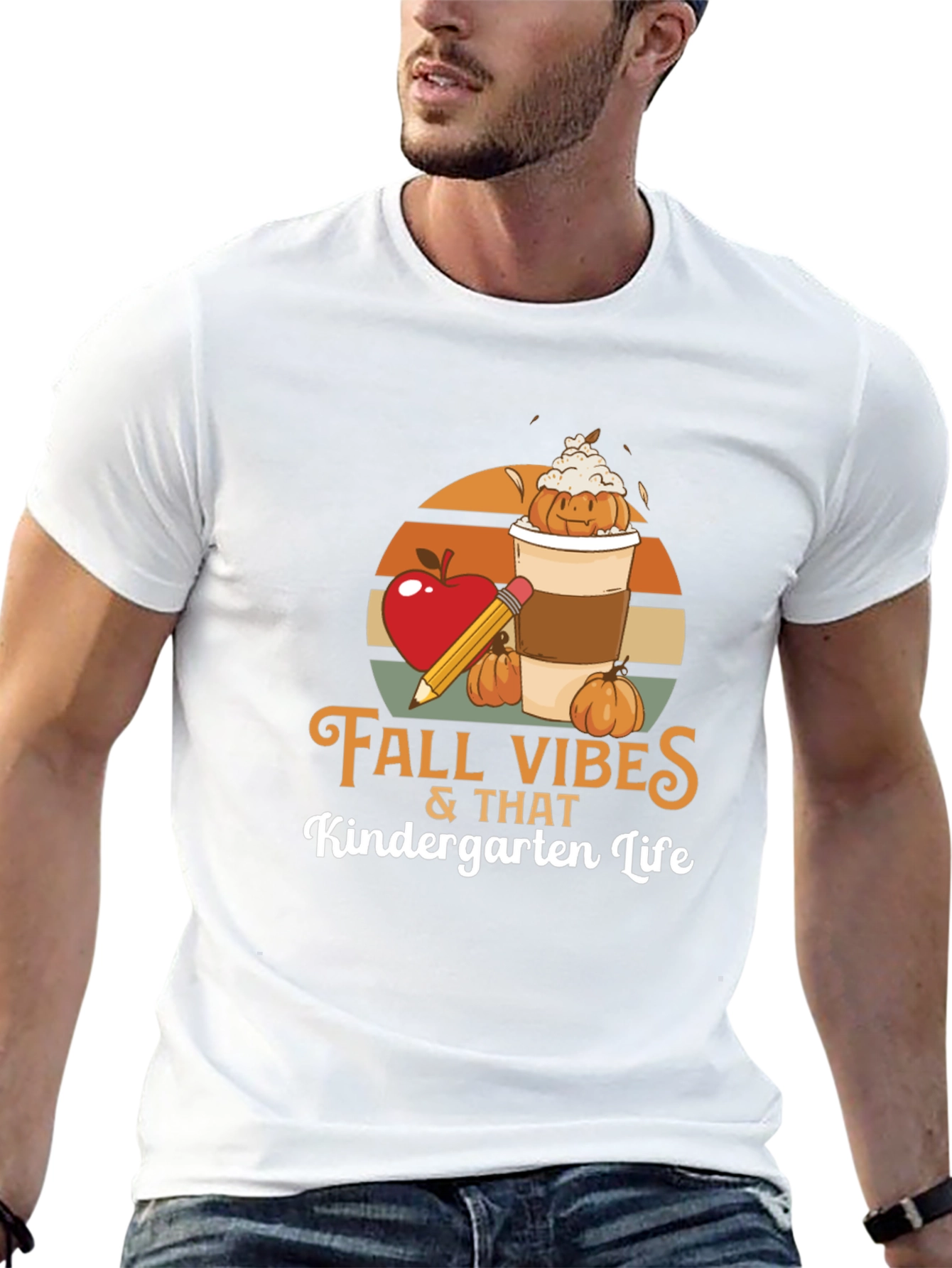 Fall Vibes Kindergarten Life T-Shirt