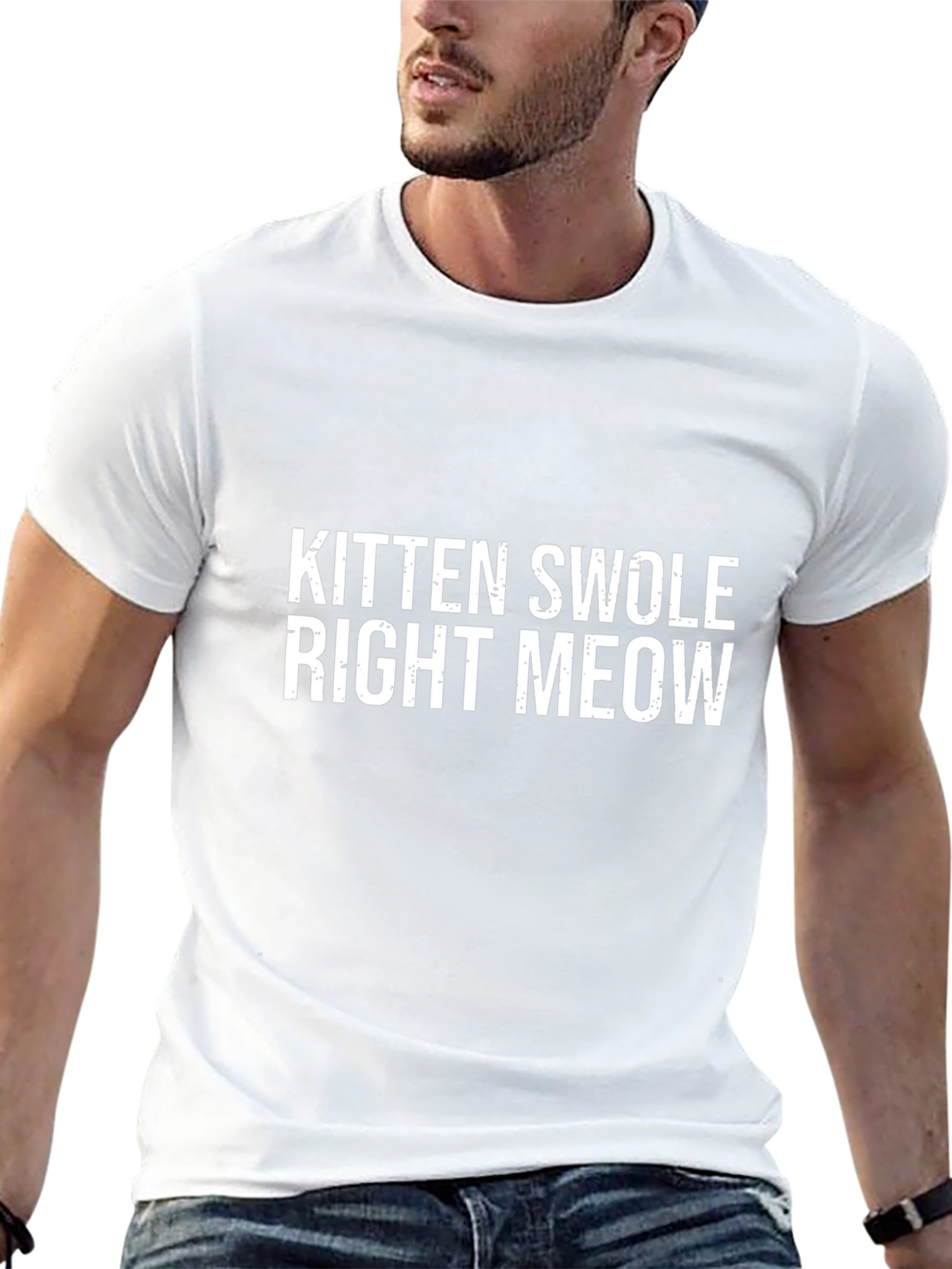 Kitten Swole T-Shirt - Funny Workout Tee