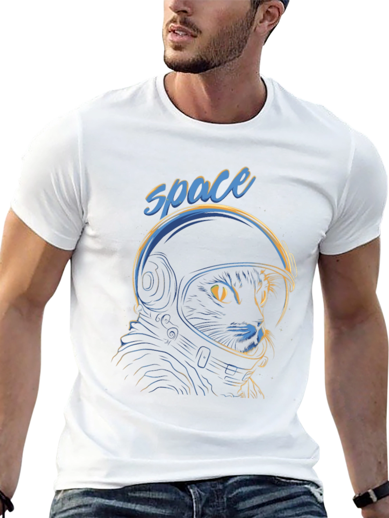 Space Cat T-Shirt - Astronaut Kitty
