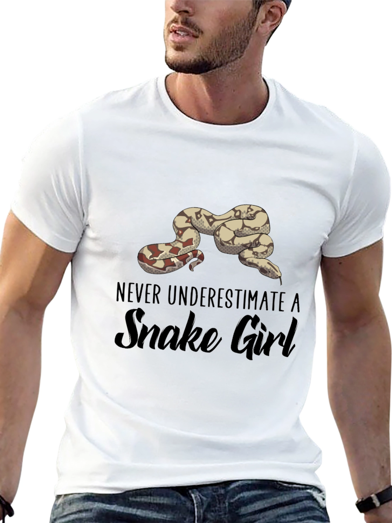 Never Underestimate A Snake Girl T-Shirt