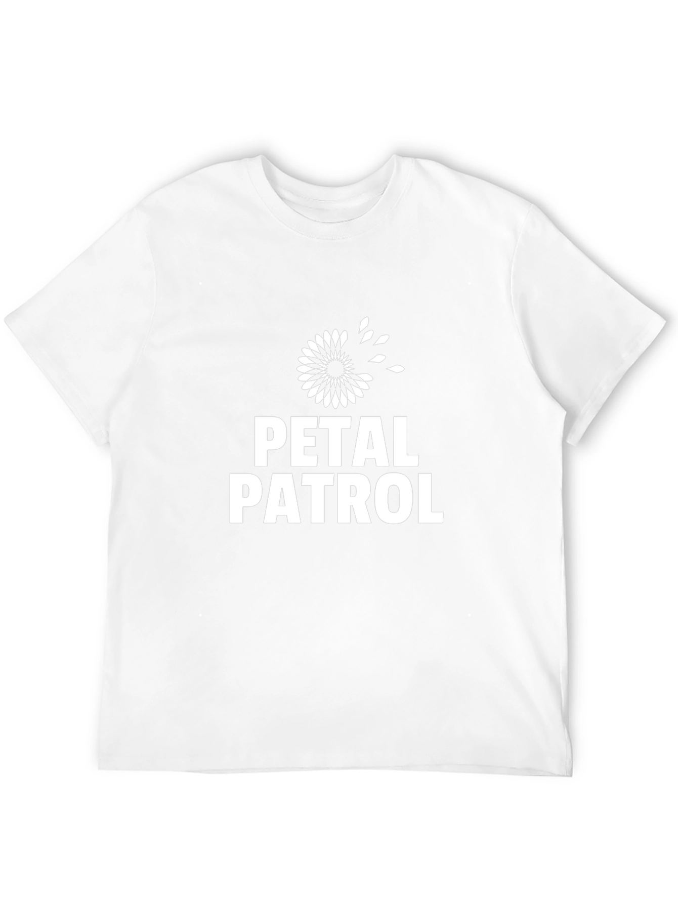 Petal Patrol Graphic Tee - Black Cotton T-Shirt