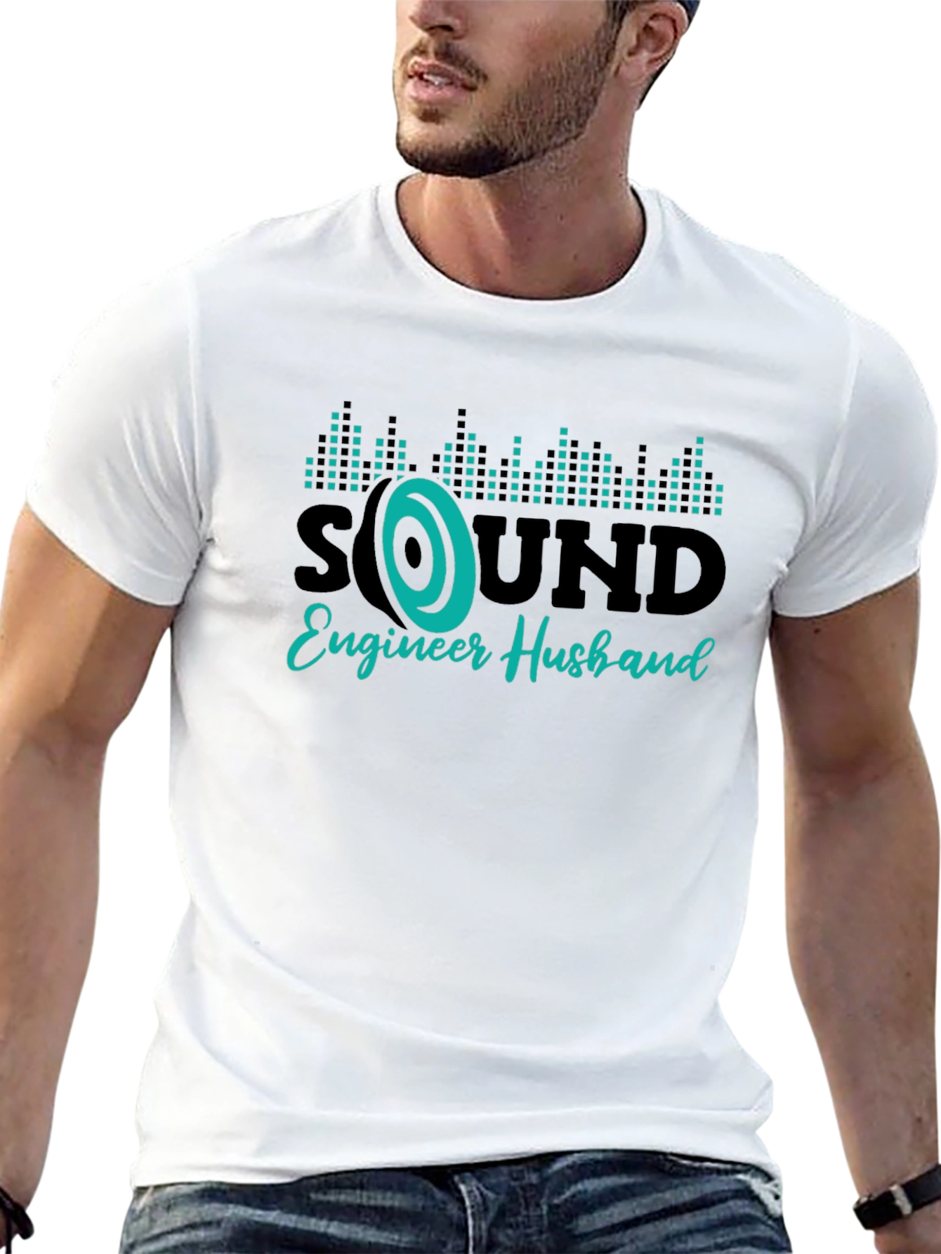 Sound Engineer Husband Graphic T-Shirt
