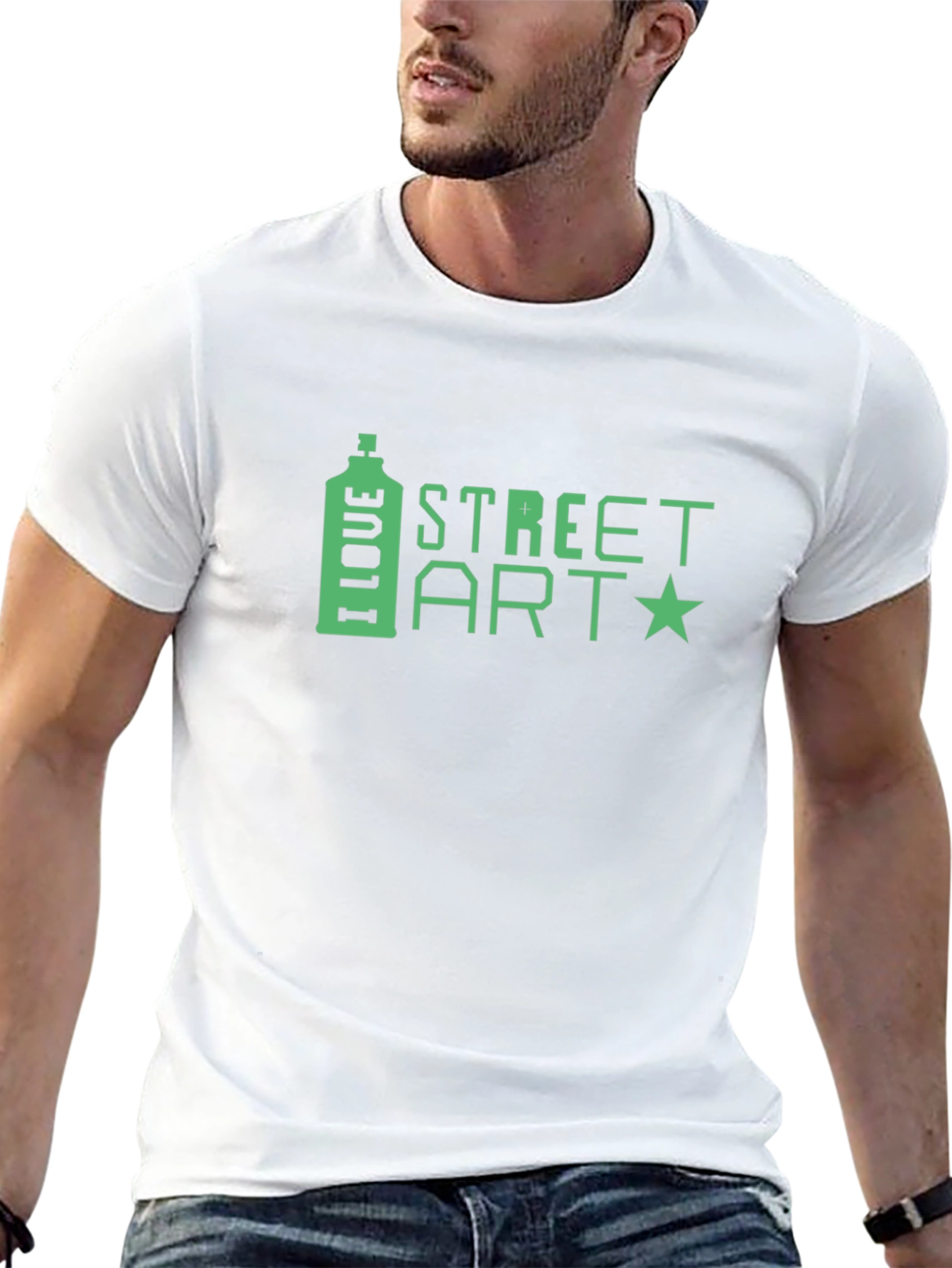 I Love Street Art Black T-Shirt