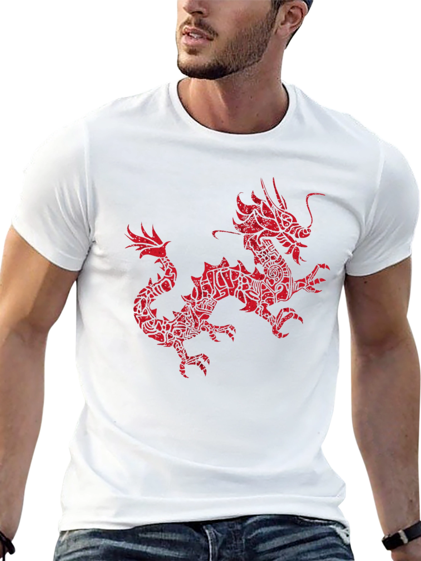 Dragon Graphic T-Shirt - Black