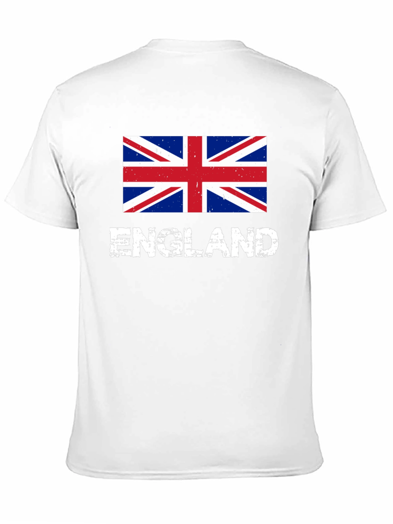 England Flag Graphic T-Shirt - Black Cotton Tee