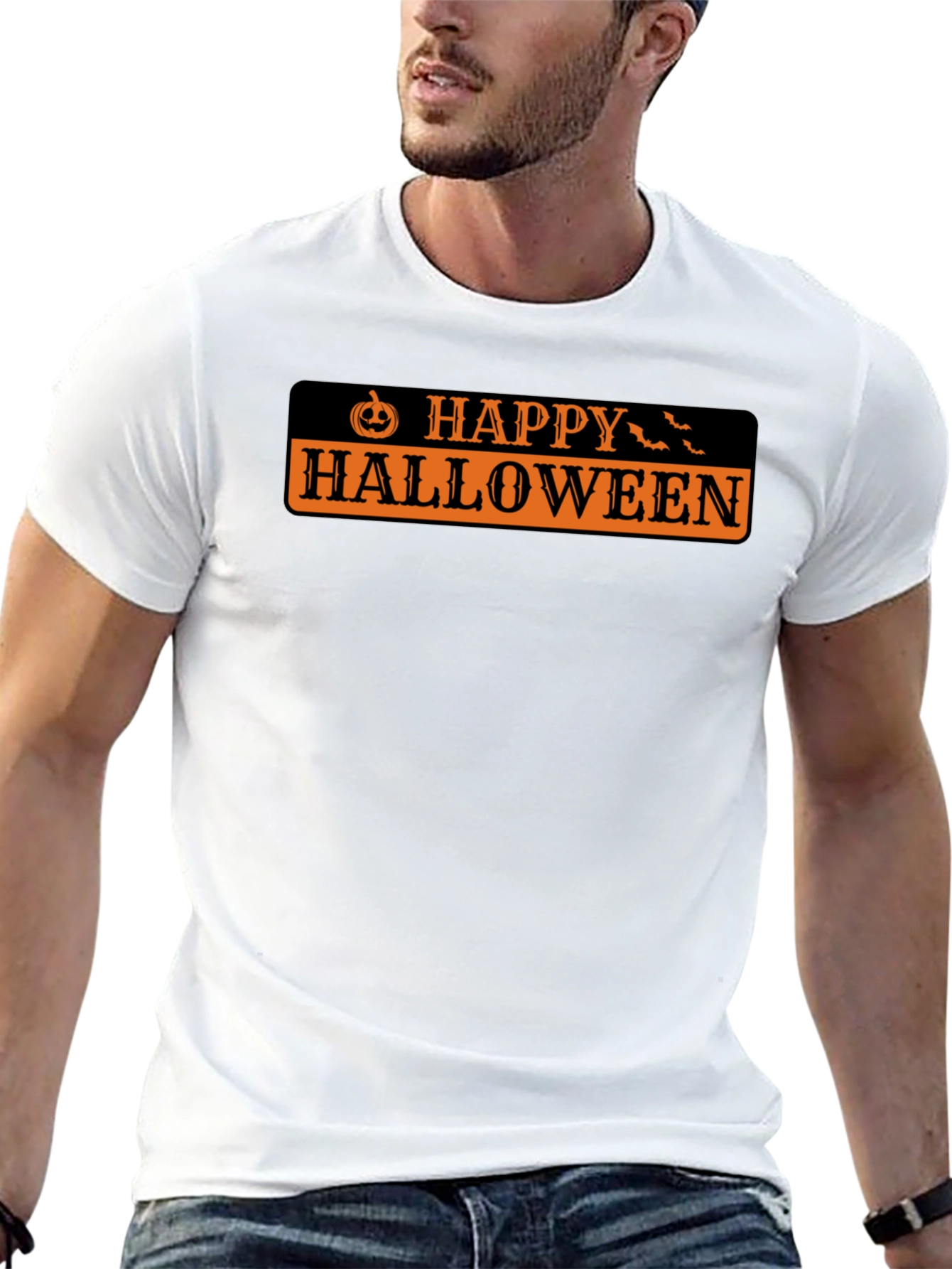 Happy Halloween Black T-Shirt