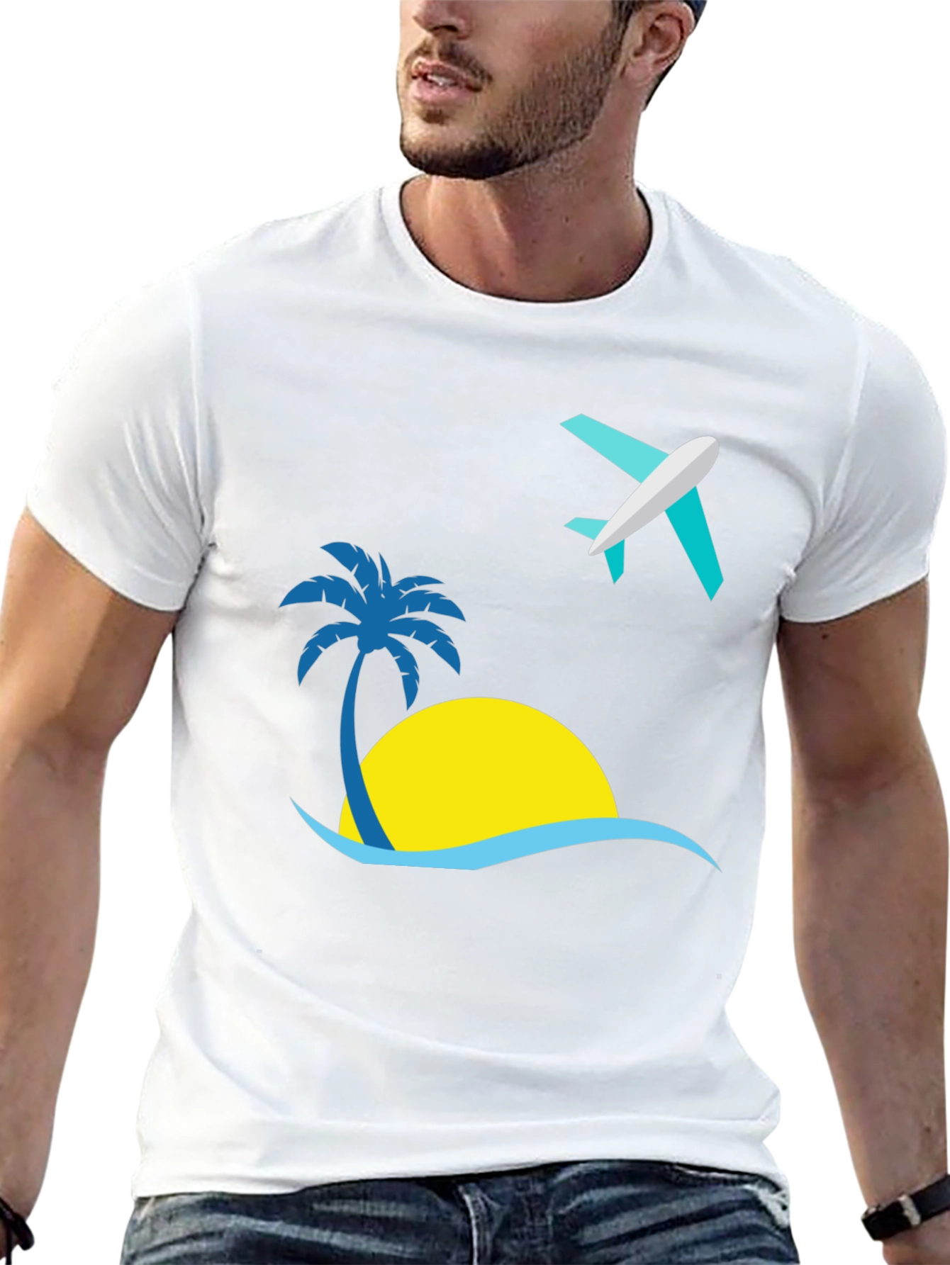 Tropical Getaway Graphic Tee - Island Vacation T-Shirt