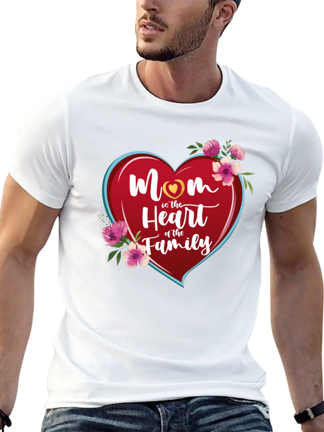 Mom Heart of the Family Graphic Tee
