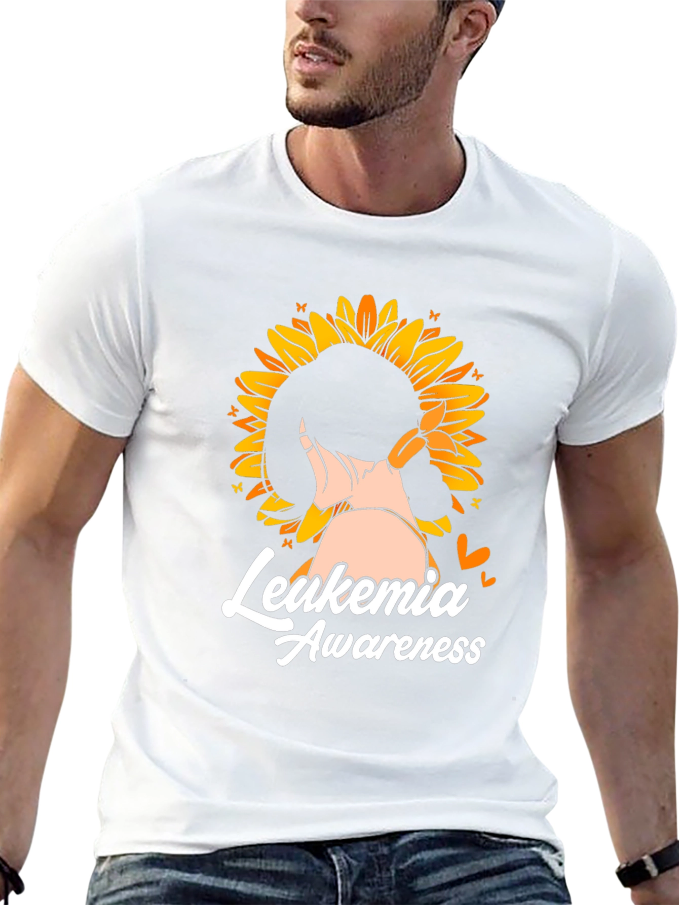 Leukemia Awareness Sunflower T-Shirt