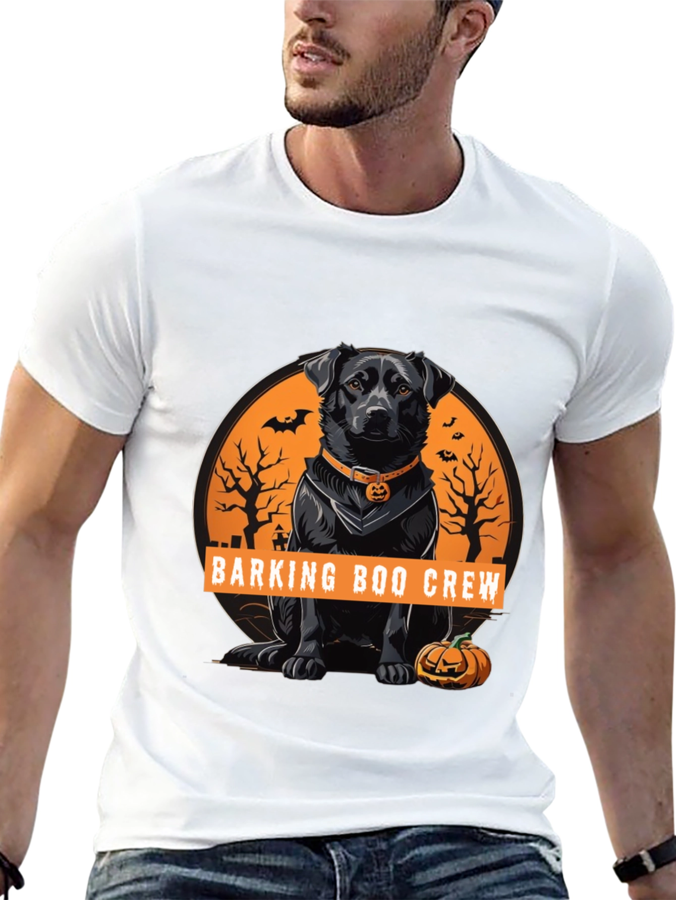 Barking Boo Crew Halloween Dog T-Shirt