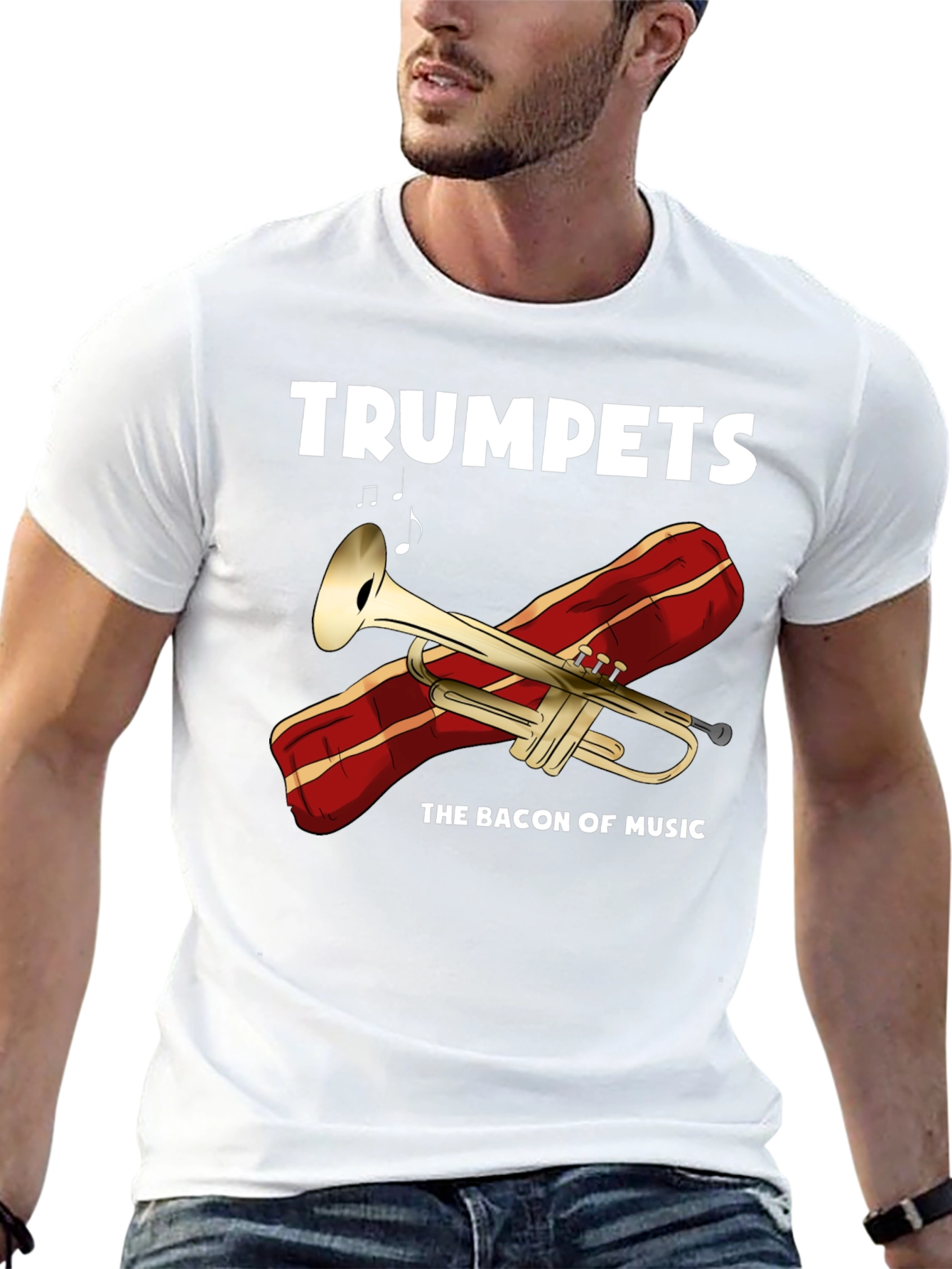 Trumpets The Bacon of Music T-Shirt