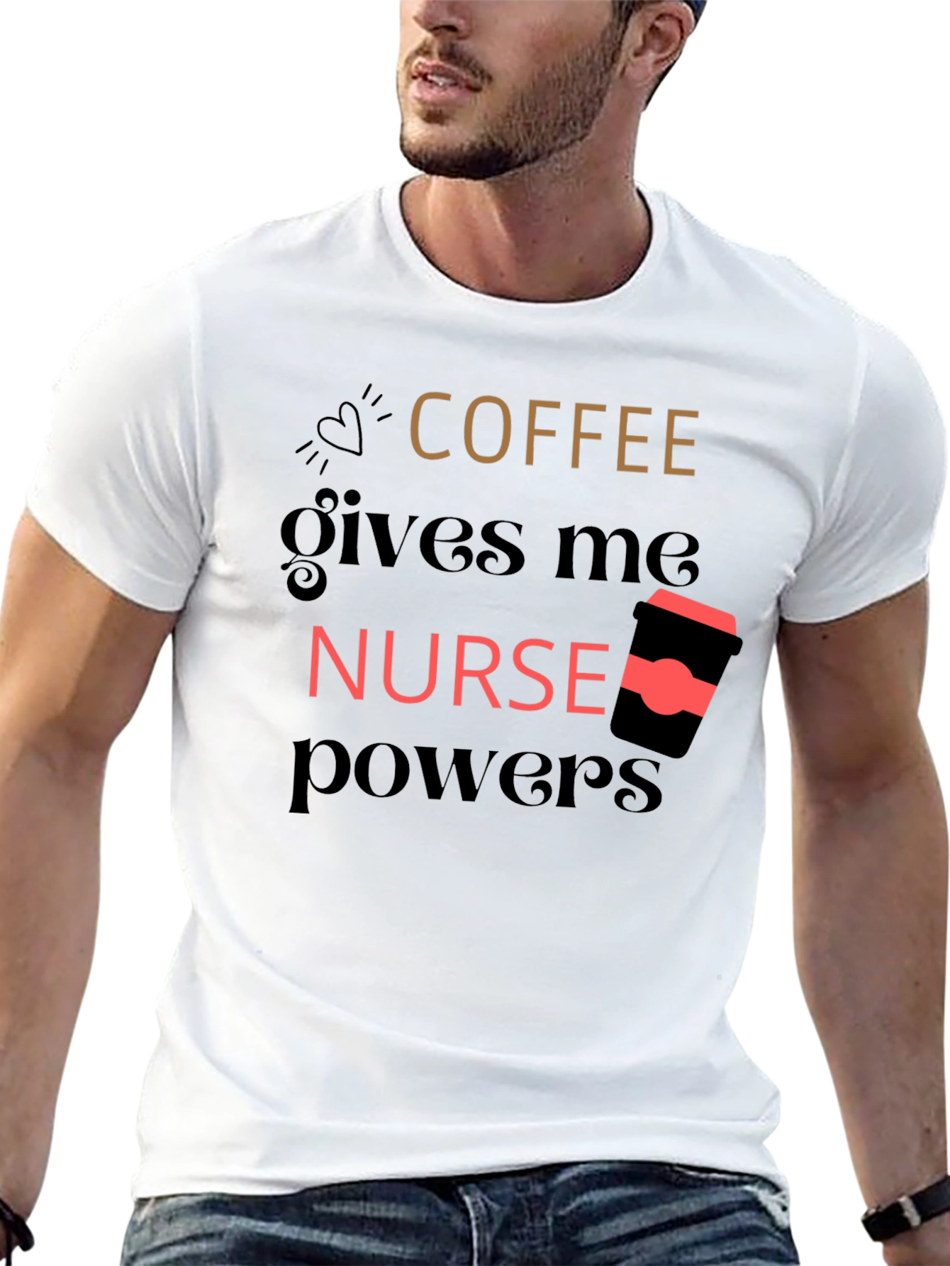 Coffee Nurse Powers Graphic Tee