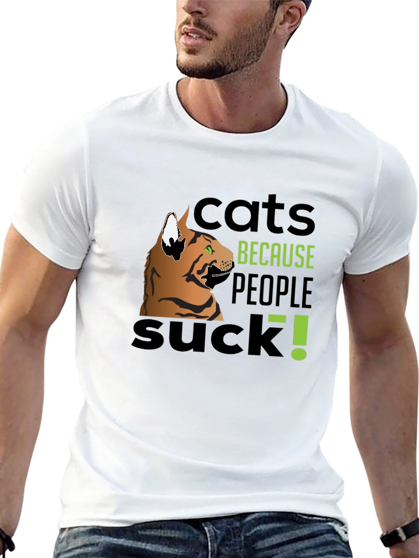 Cats Because People Suck! Graphic Tee
