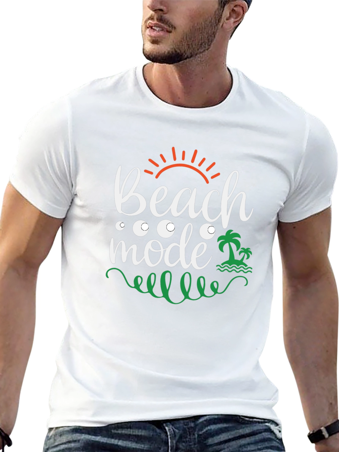 Beach Mode Graphic Tee - Summer Vacation Shirt