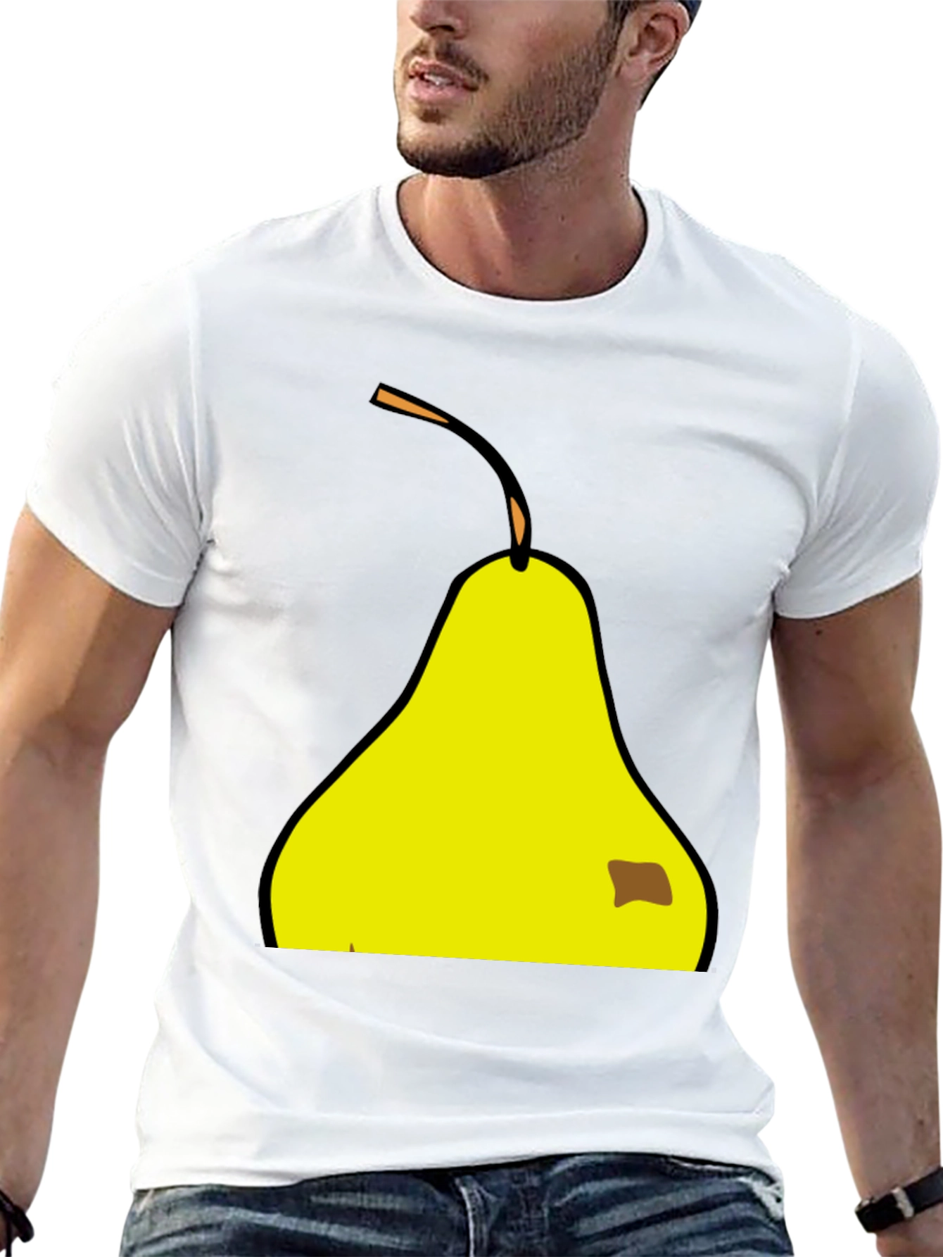 Pear Graphic T-Shirt - Funny Fruit Tee