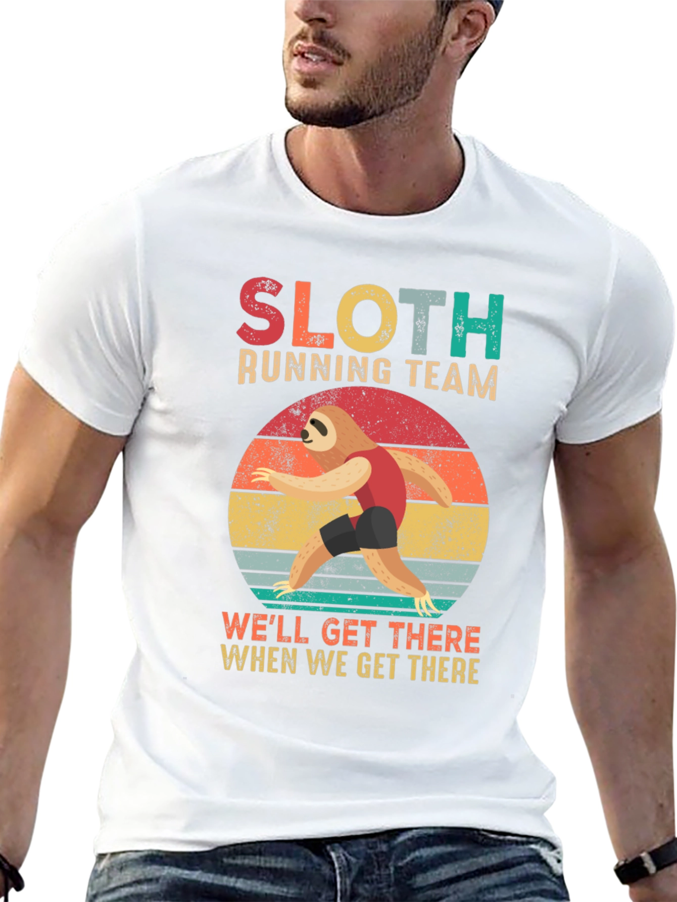Sloth Running Team T-Shirt - Well Get There