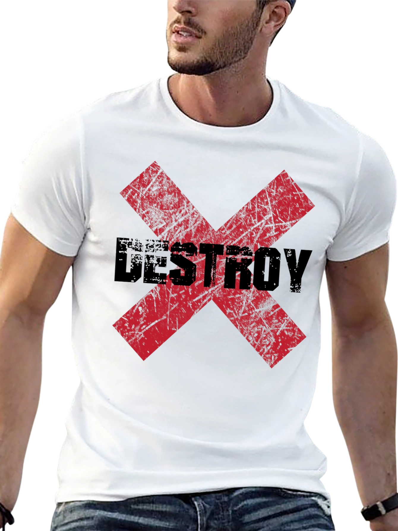 Destroy X Graphic Black T-Shirt